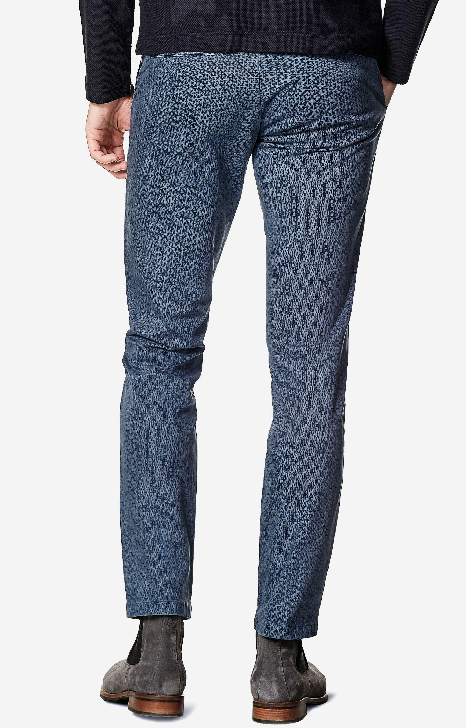 Bawełniane spodnie w geometryczny wzór - 2