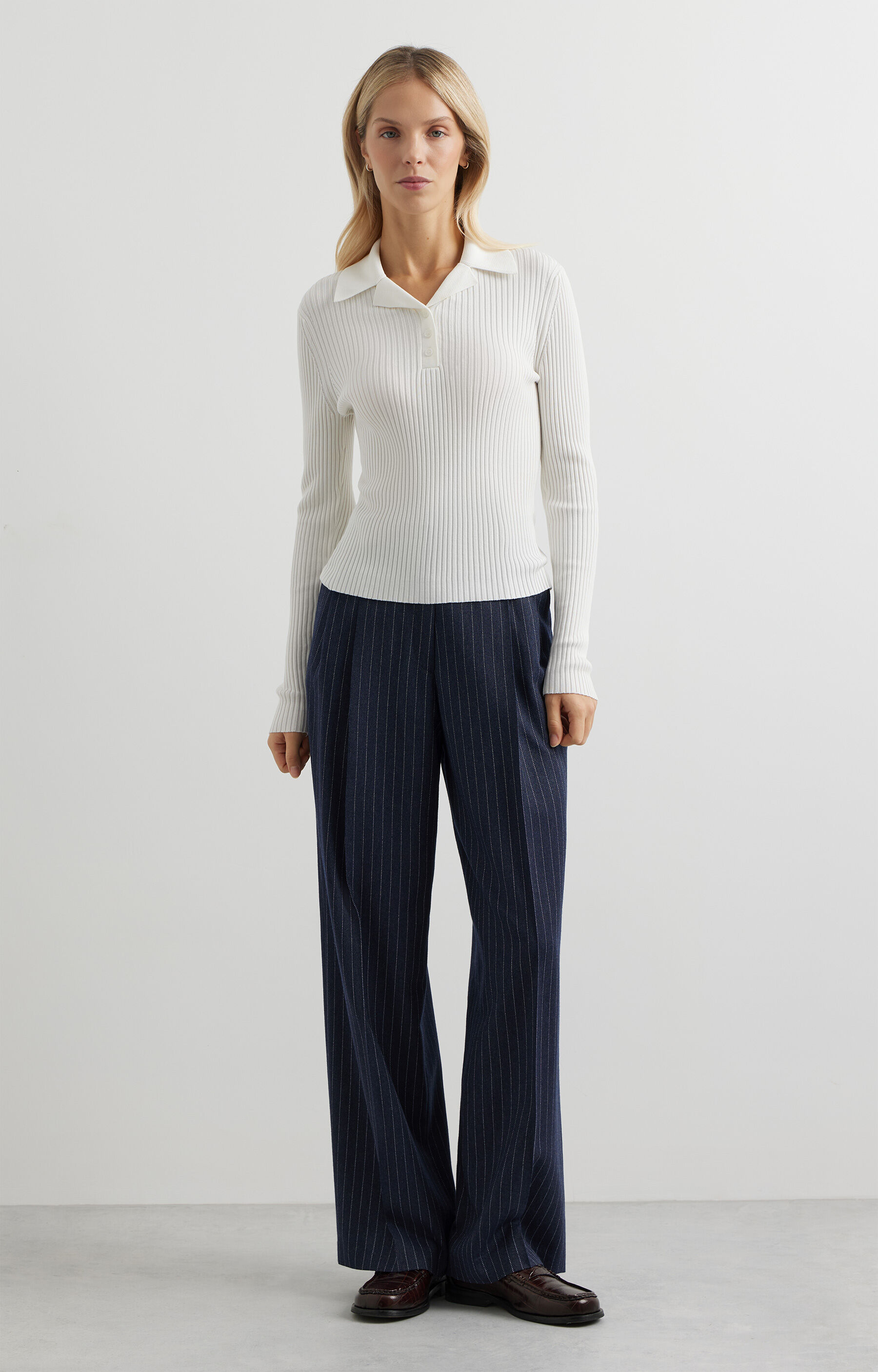 Sweter w prążek - 4