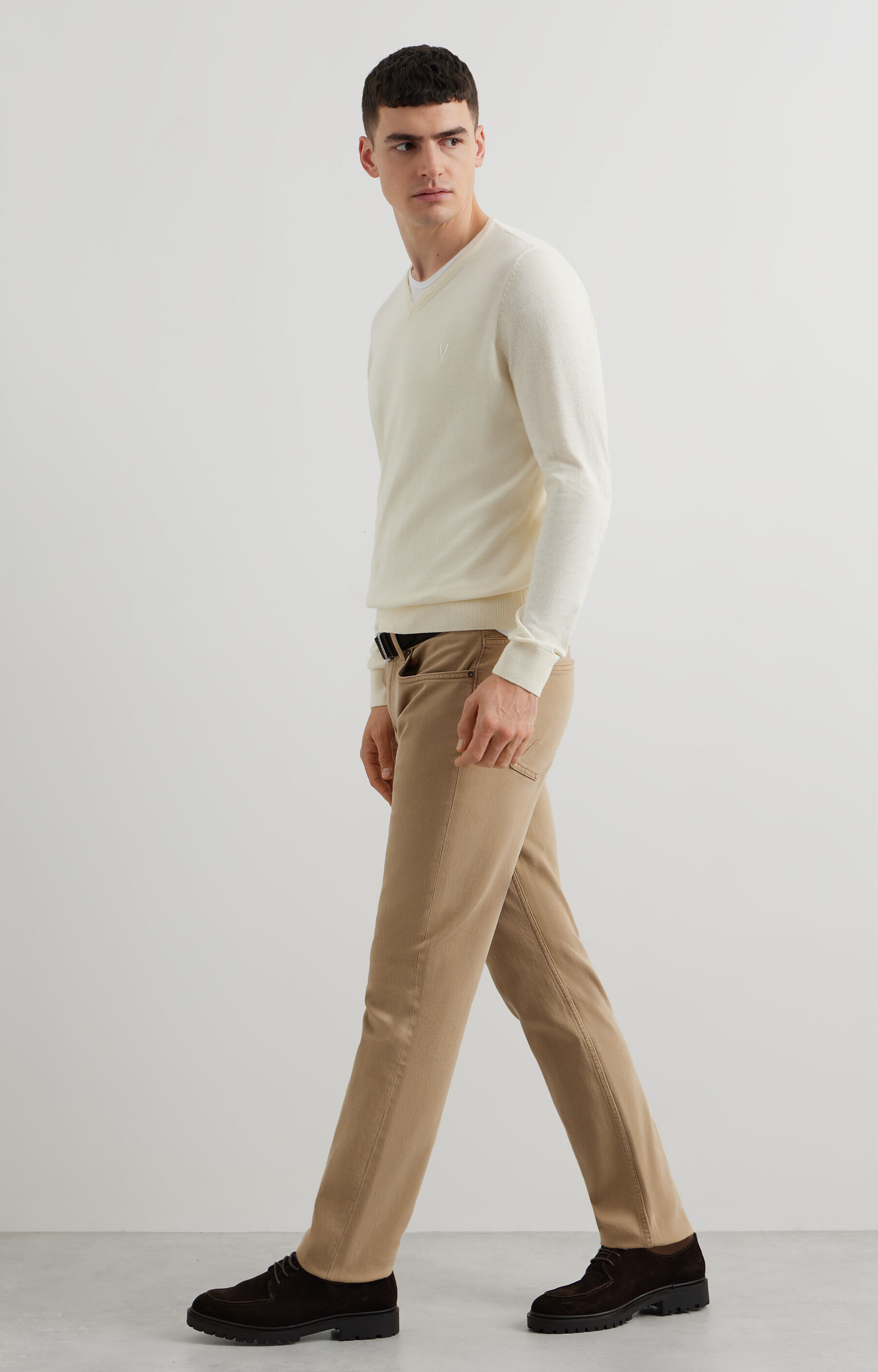 Sweter v-neck - 4