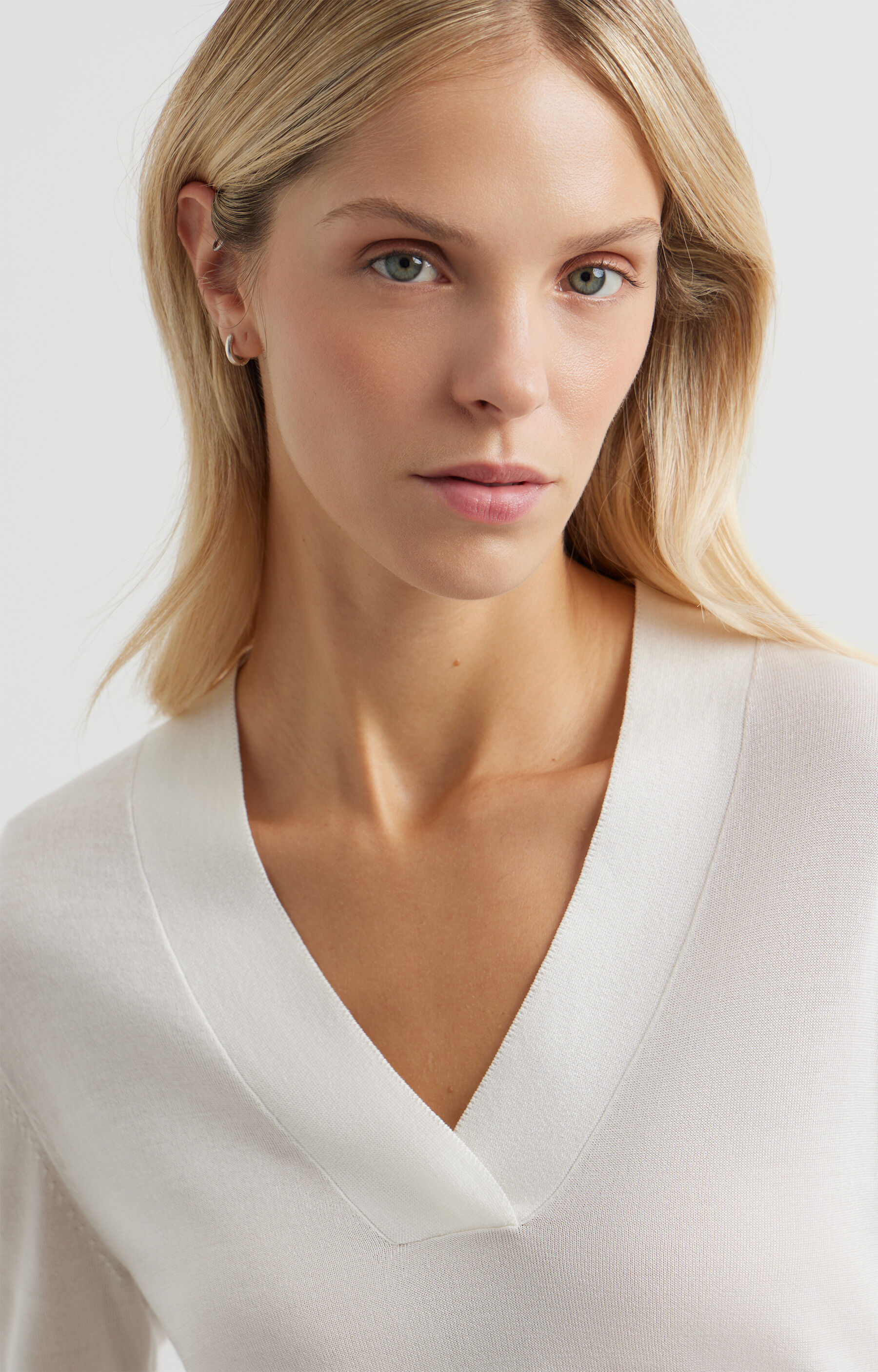 T-shirt swetrowy slim - 5