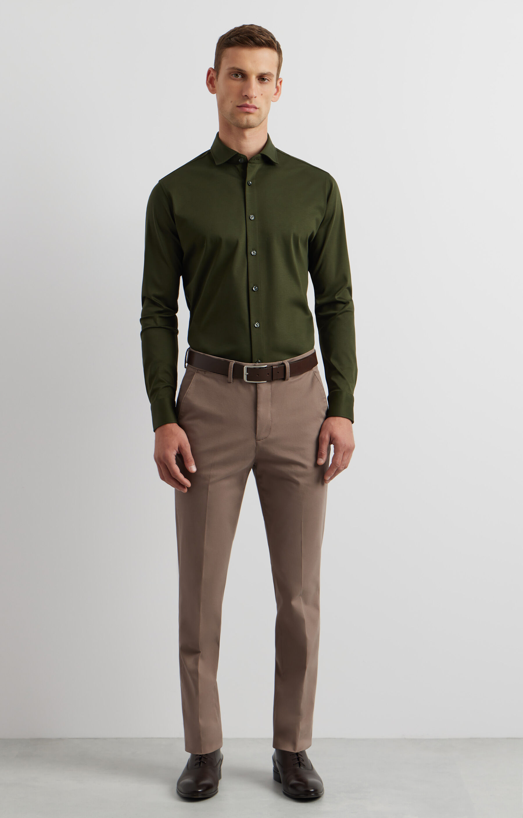 Dzianinowa koszula slim - 5