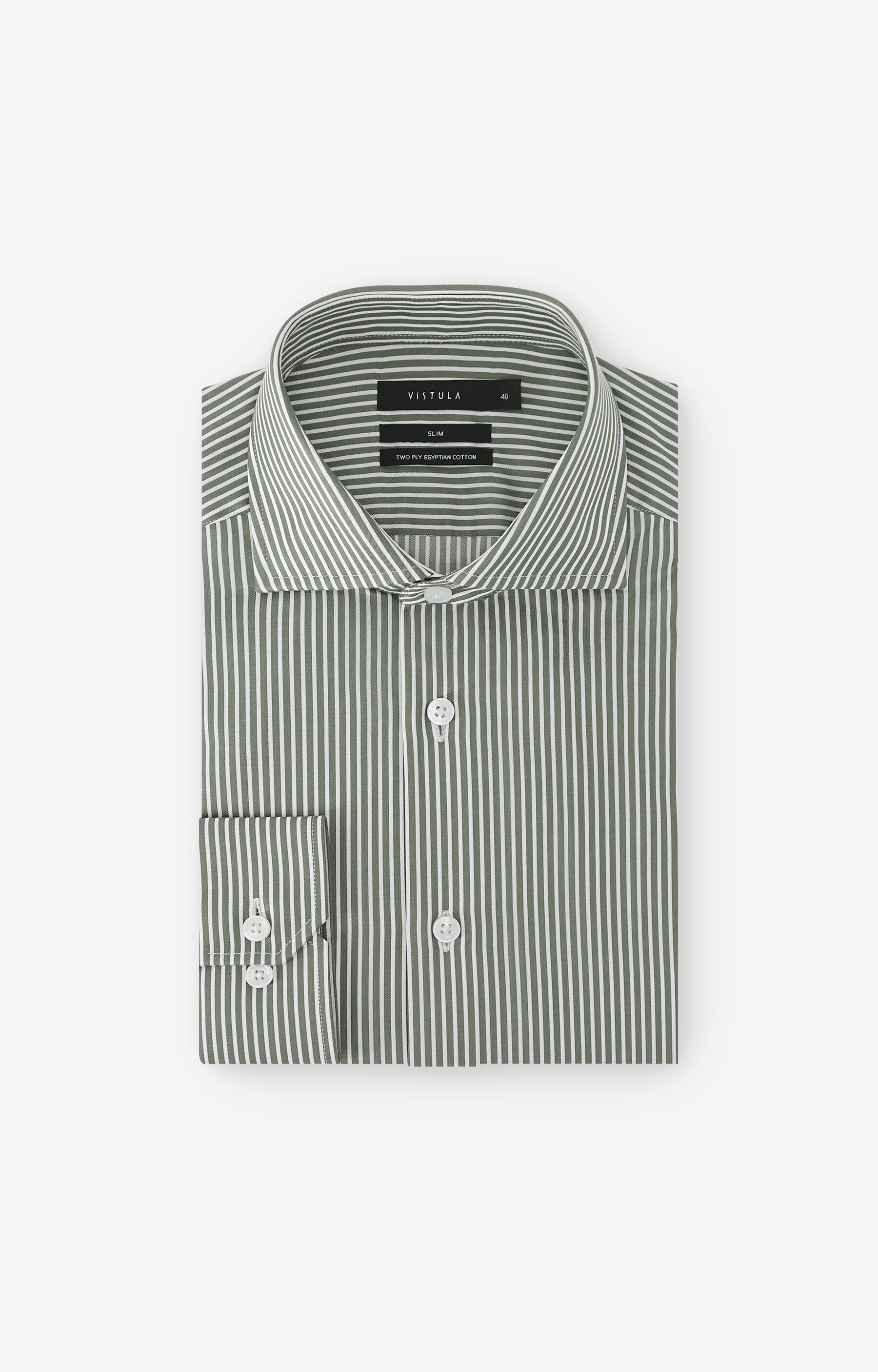 Koszula slim w prążek - 2