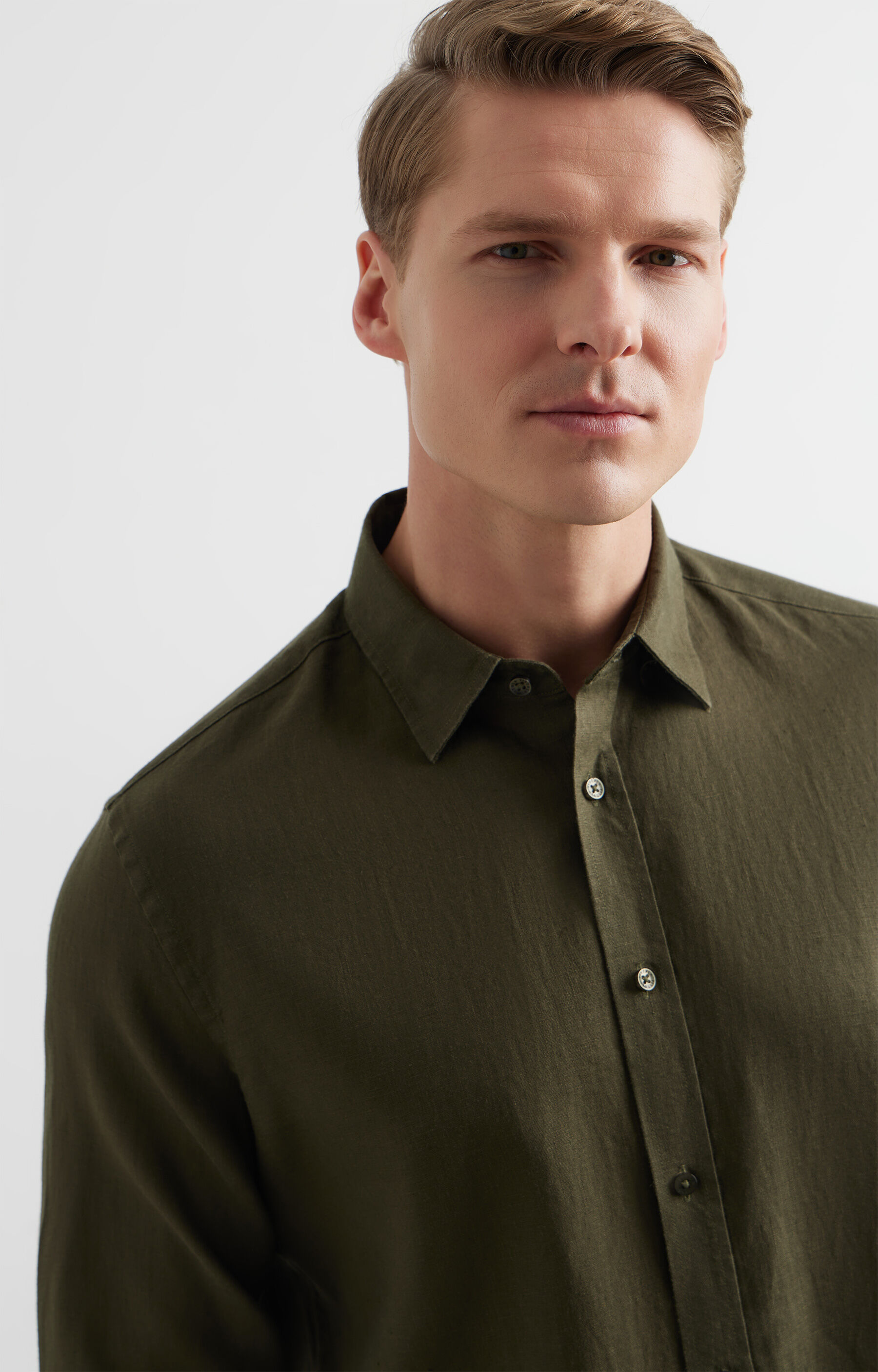 Lniana koszula regular - 3