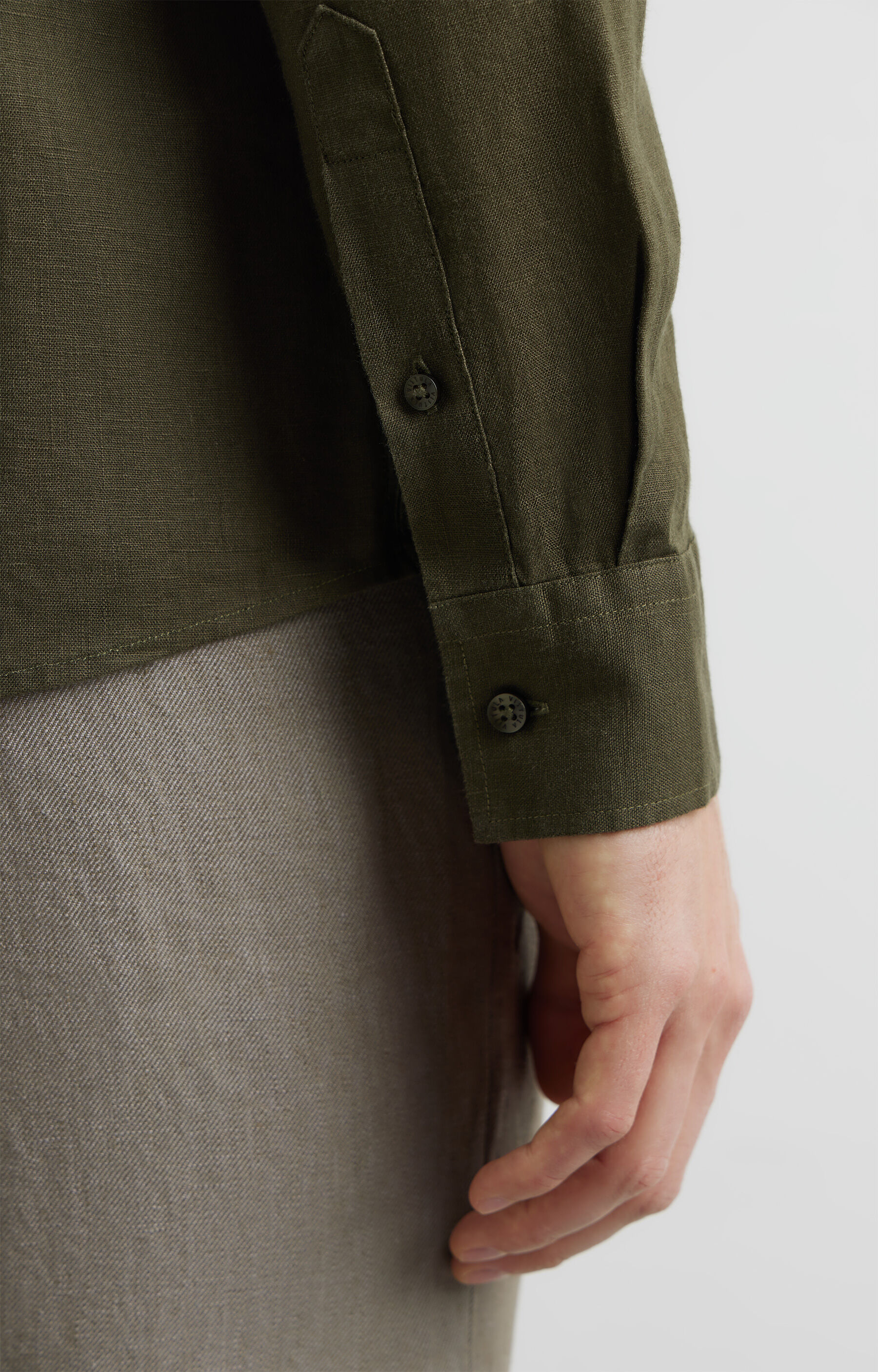 Lniana koszula regular - 6