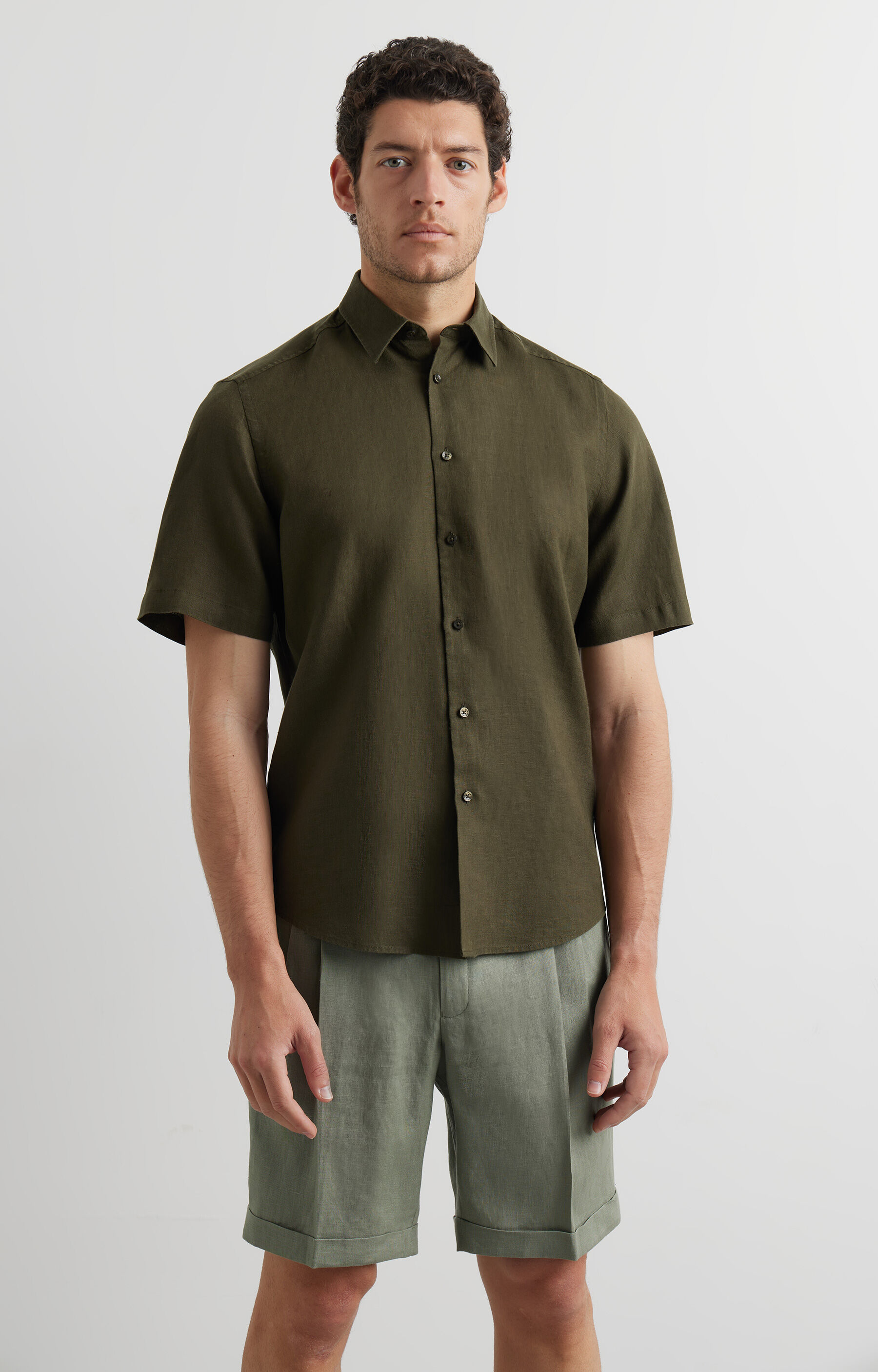 Lniana koszula regular