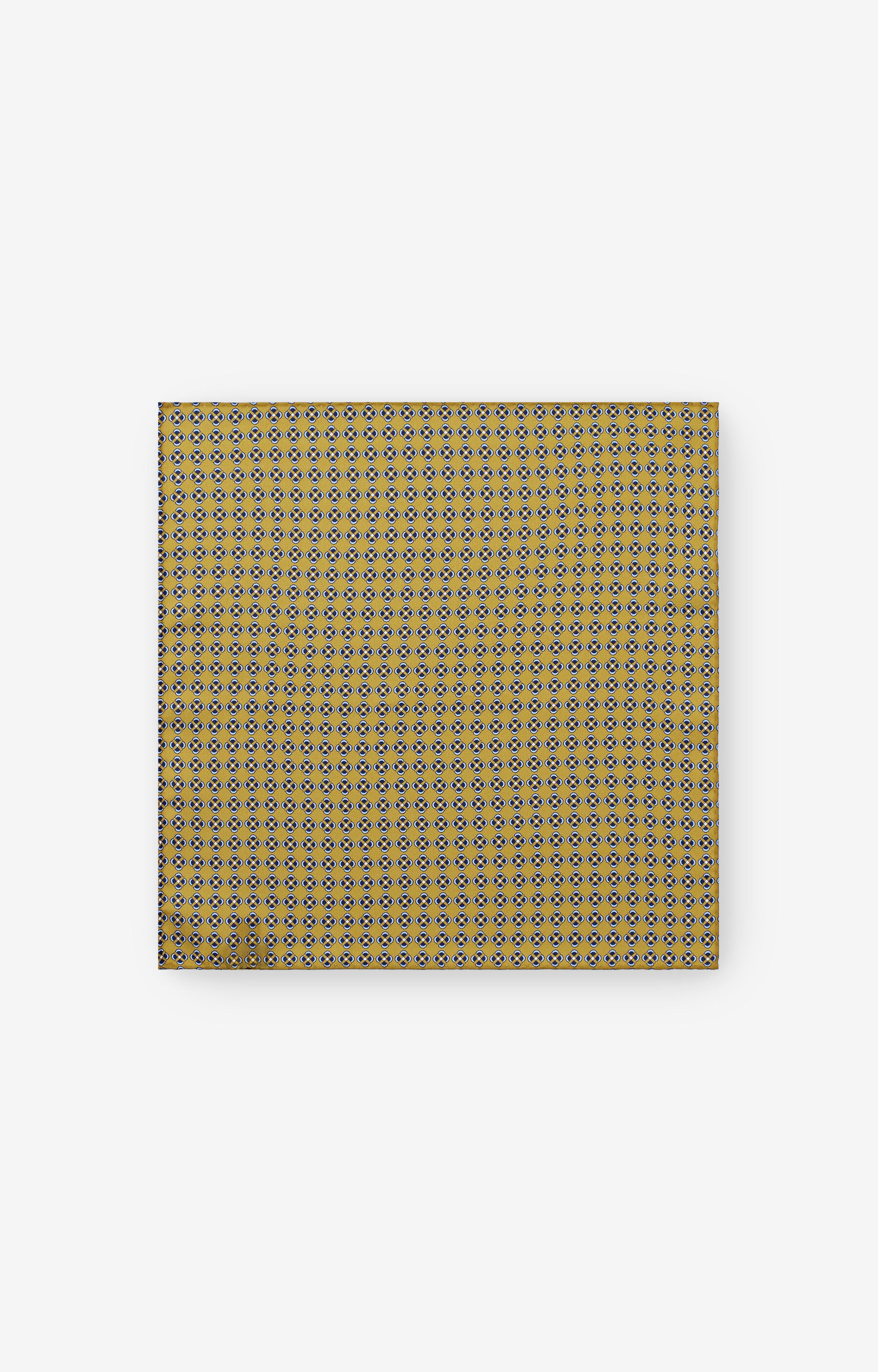 Jedwabna poszetka w geometryczny wzór