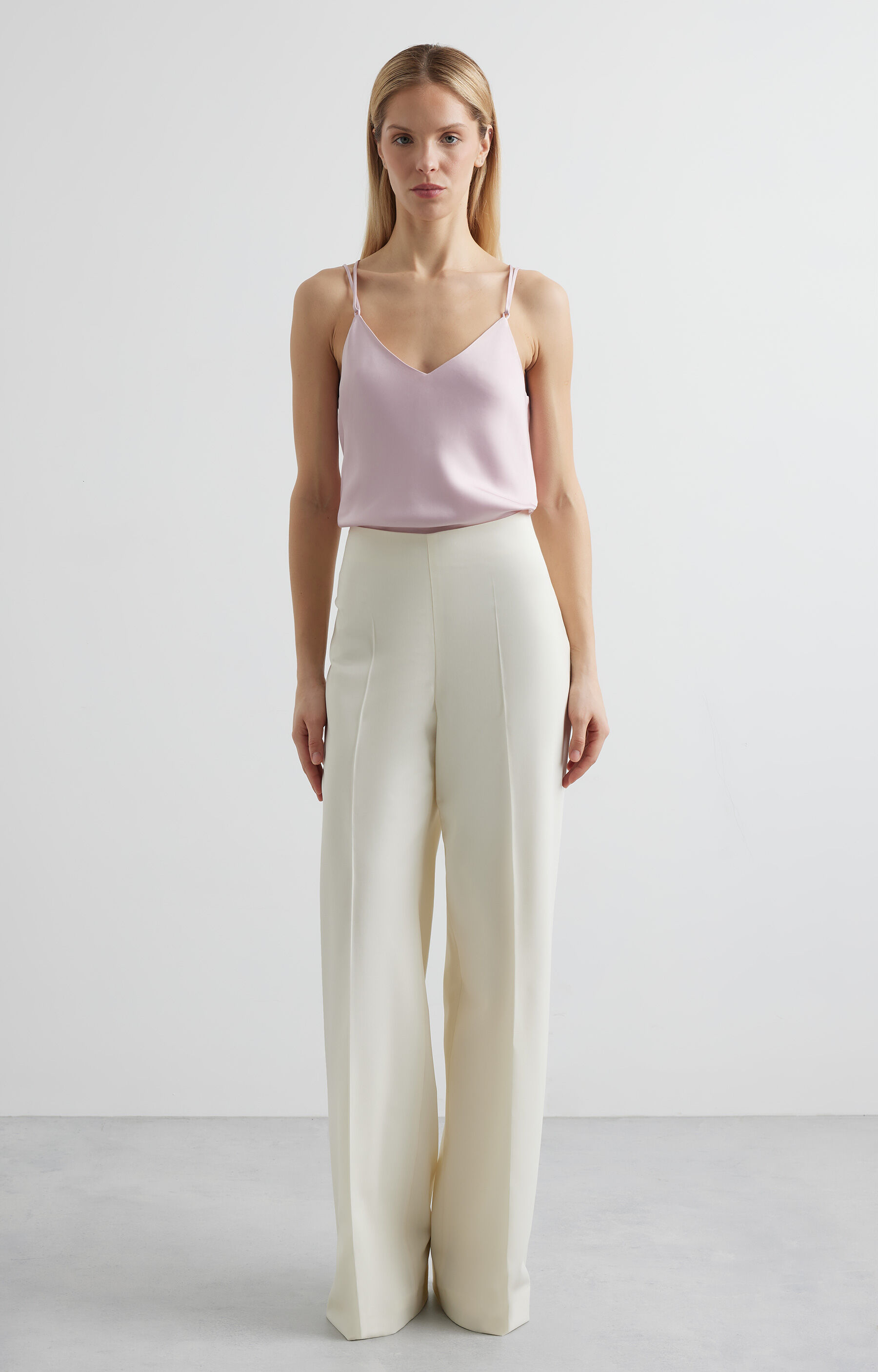 Bluzka slim na ramiączkach - 3