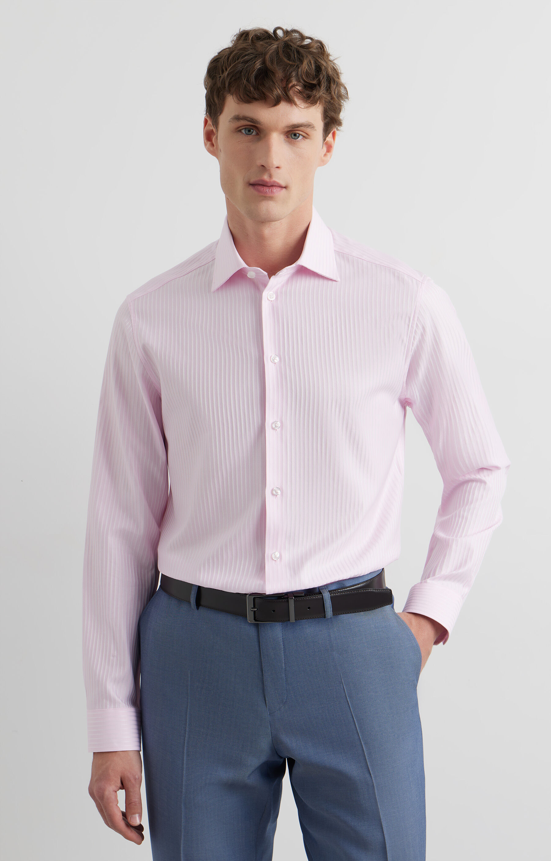 Koszula slim w prążek