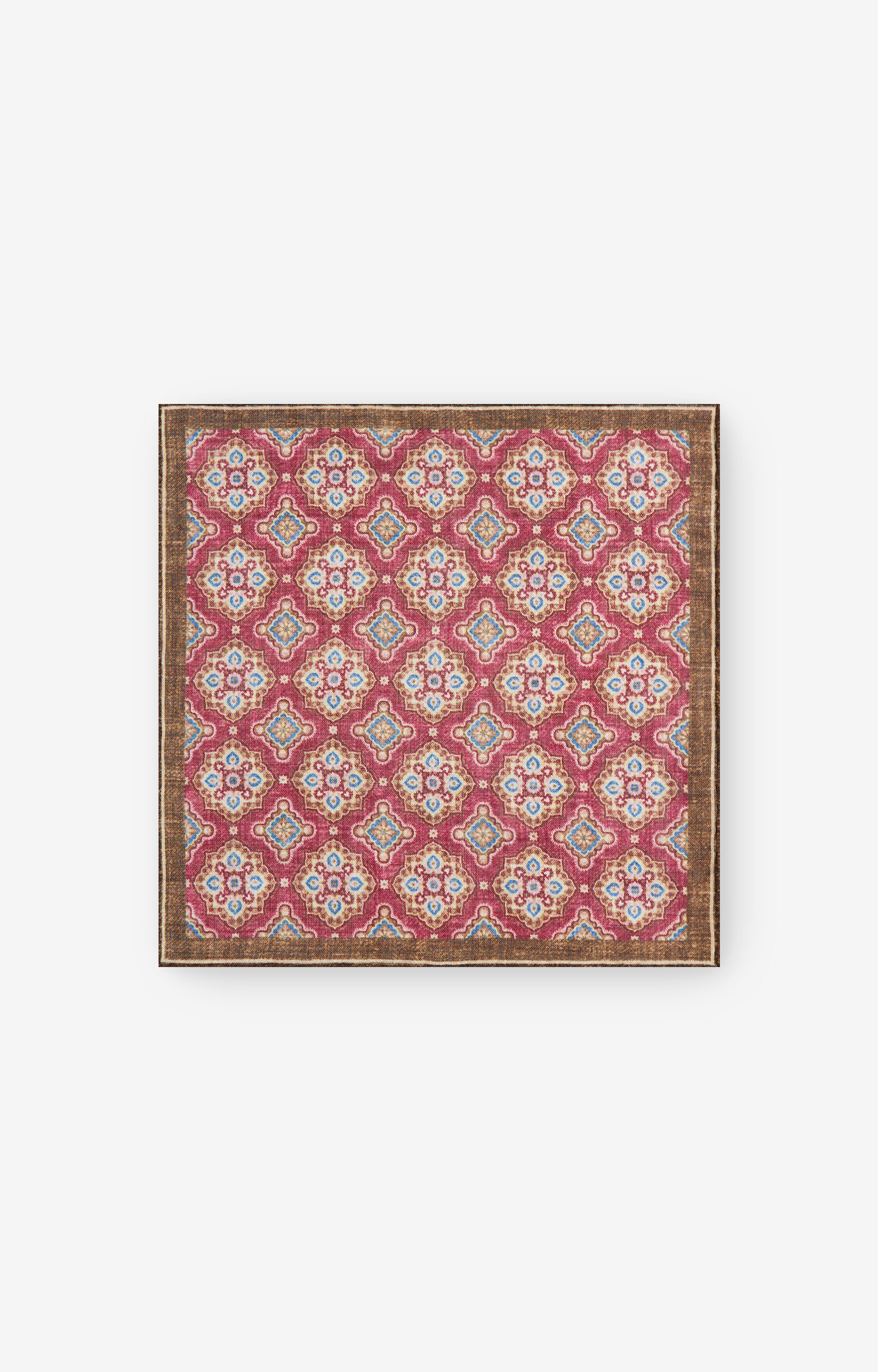 Wełniana poszetka w geometryczny wzór