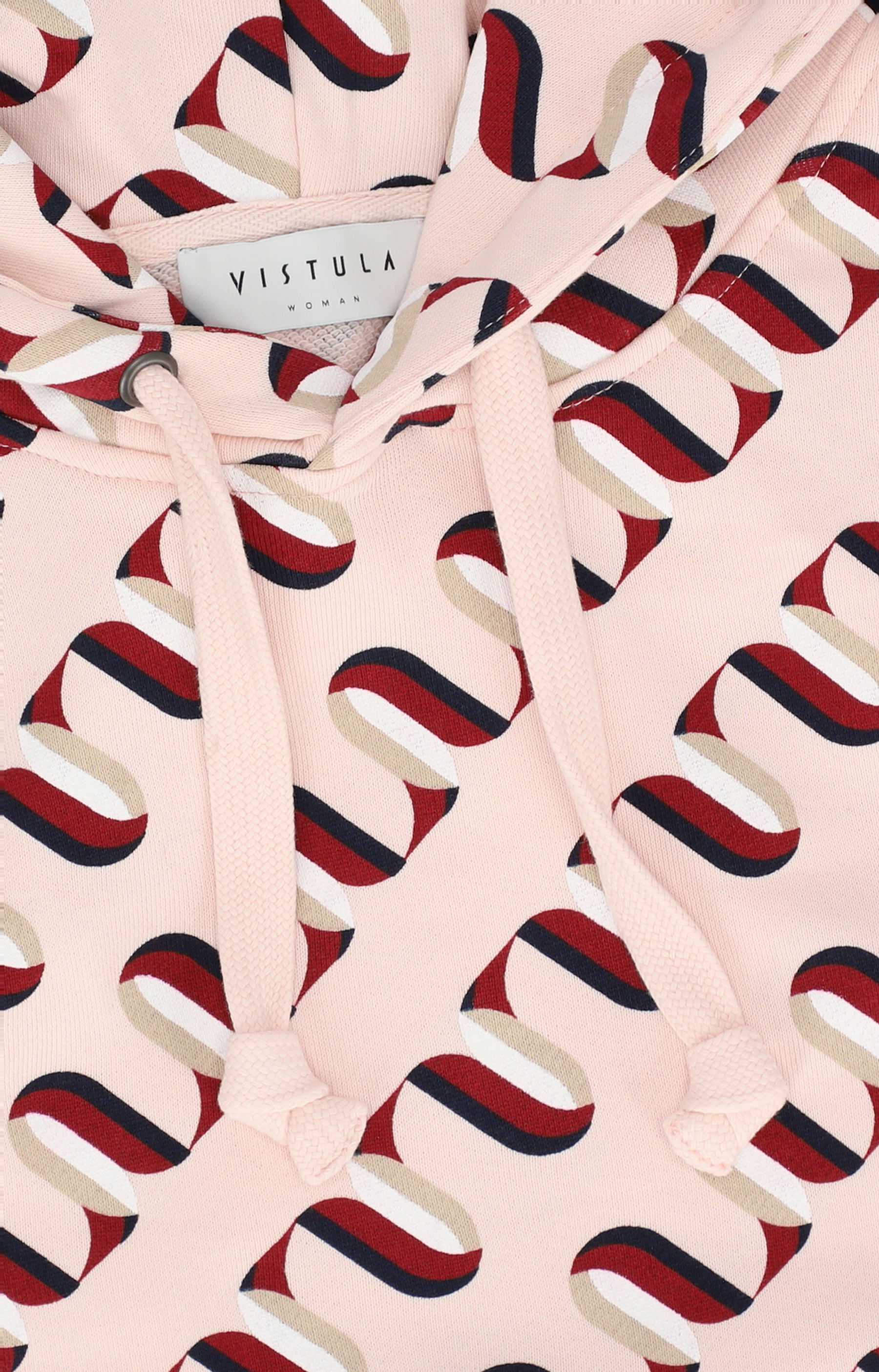 Wzorzysta bluza z kapturem - 6