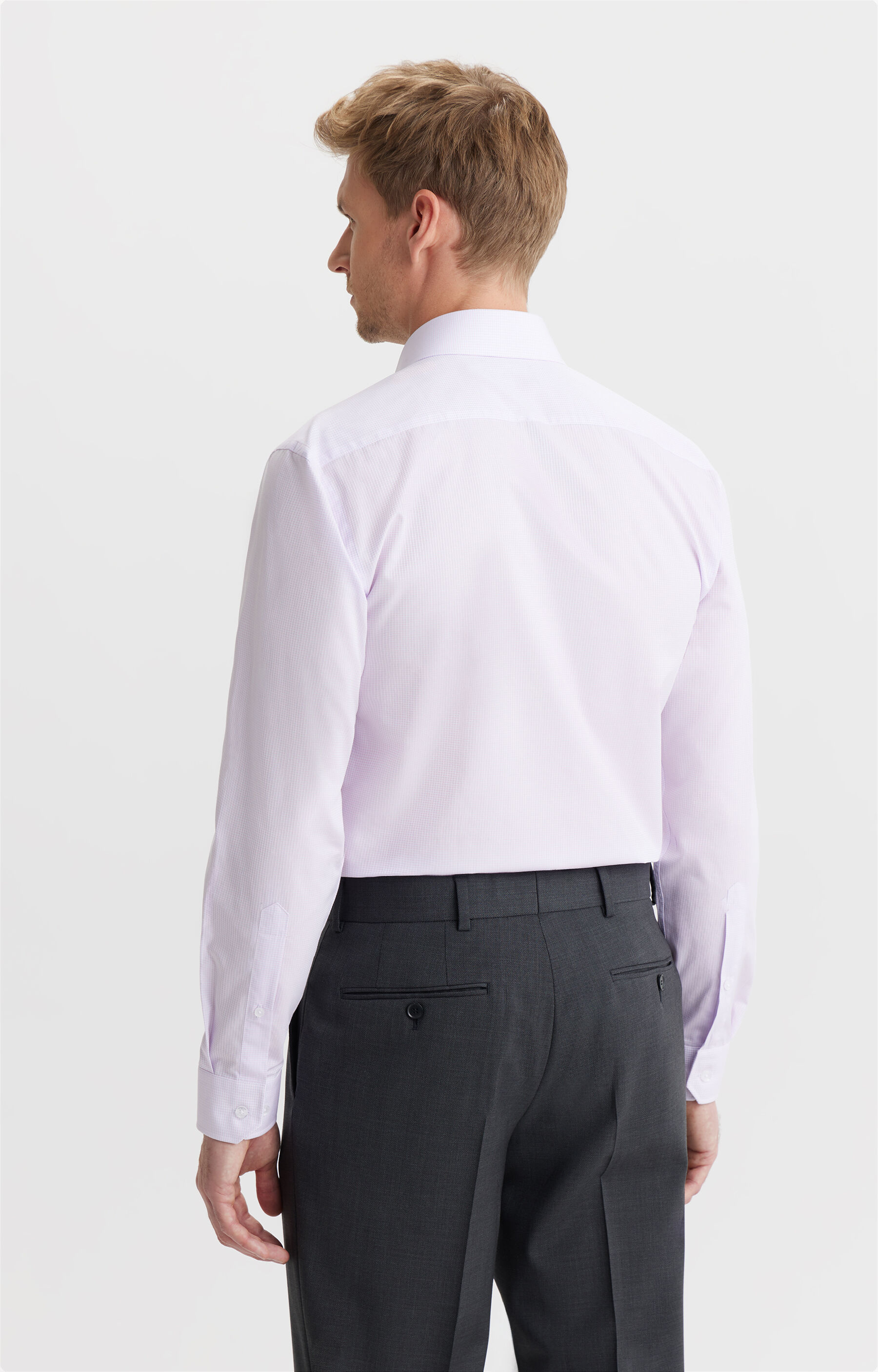 Koszula slim fit w mikrowzór