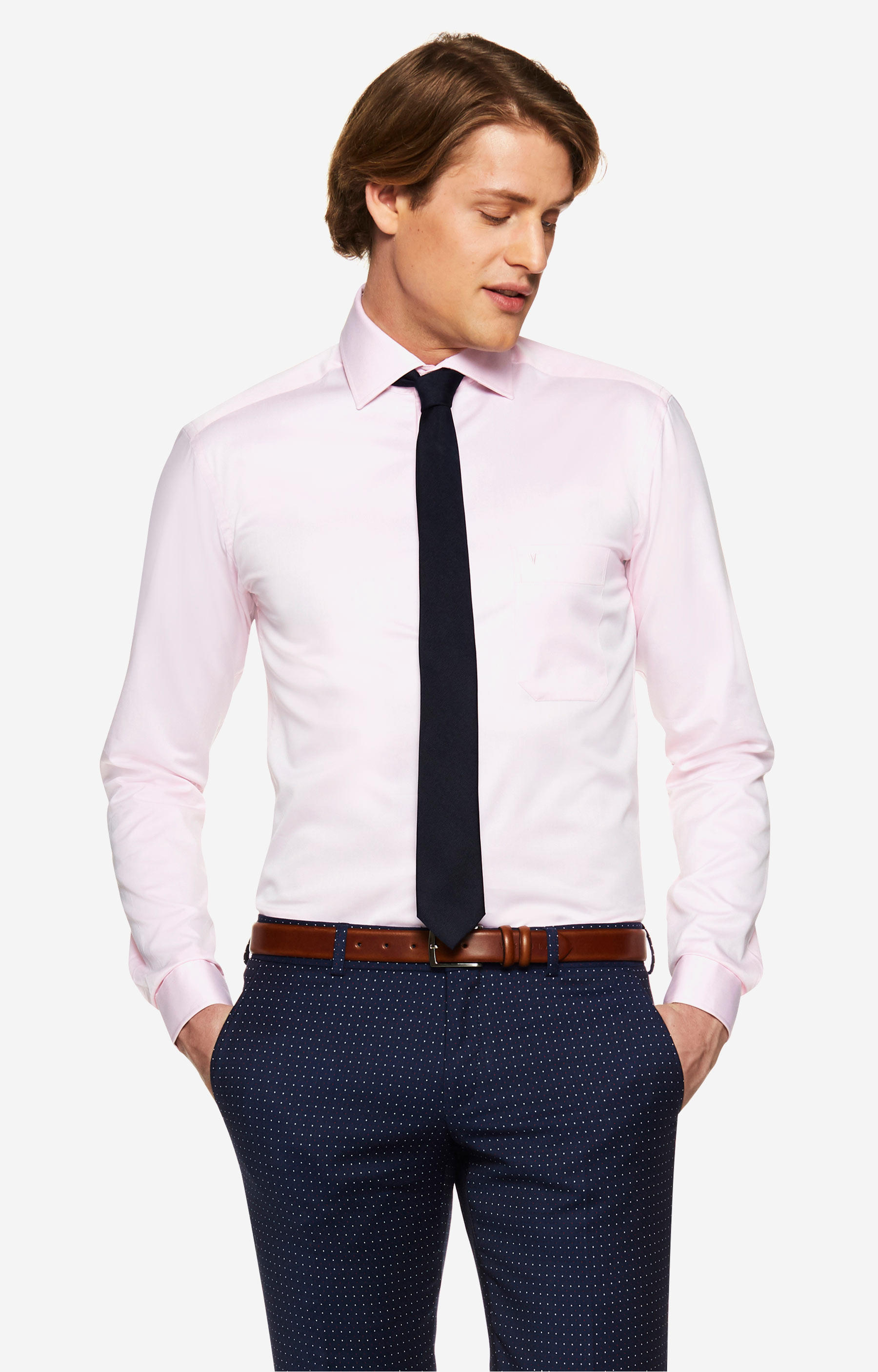 Koszula z półwłoskim kołnierzem