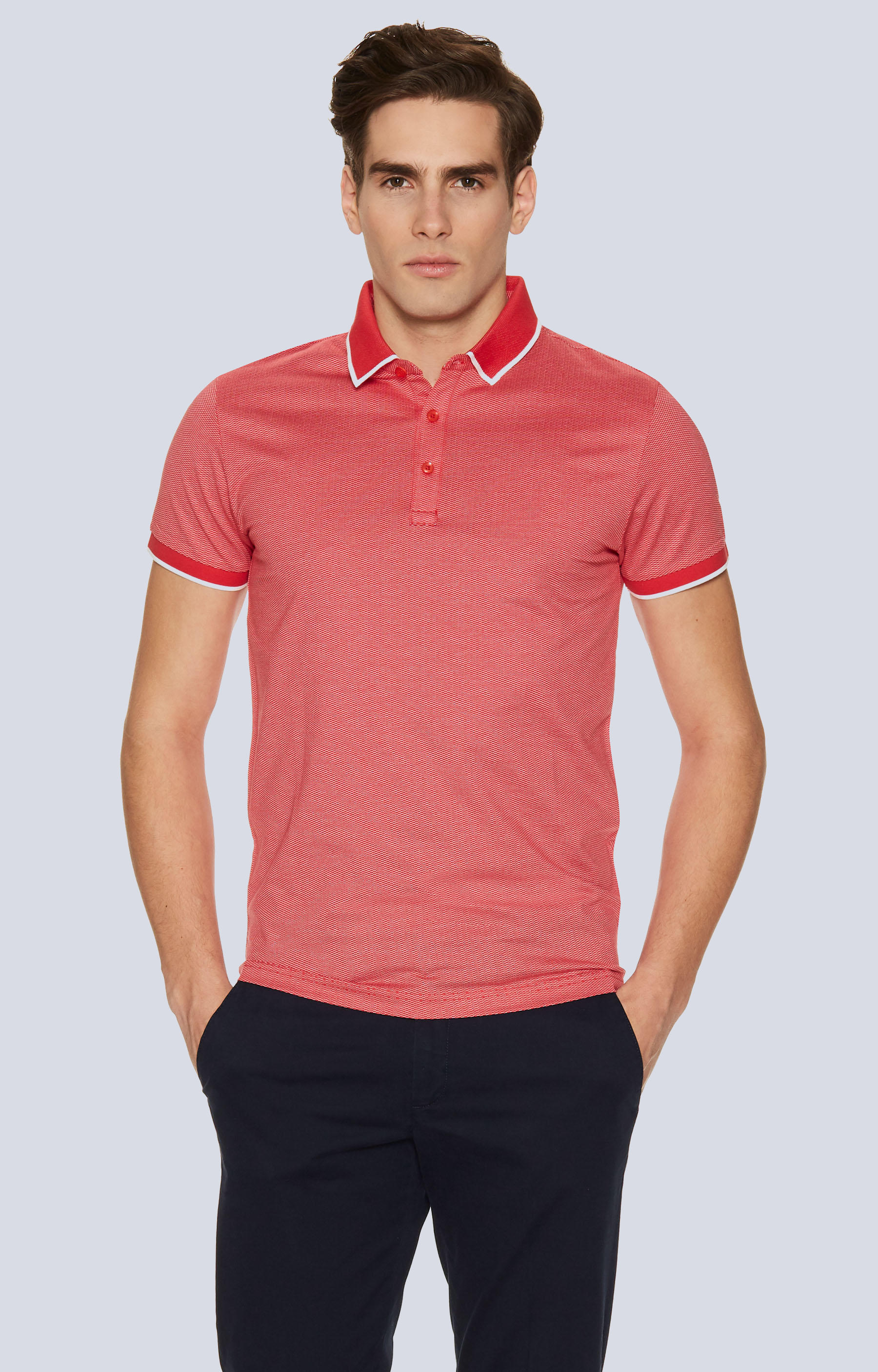 Polo z merceryzowanej bawełny