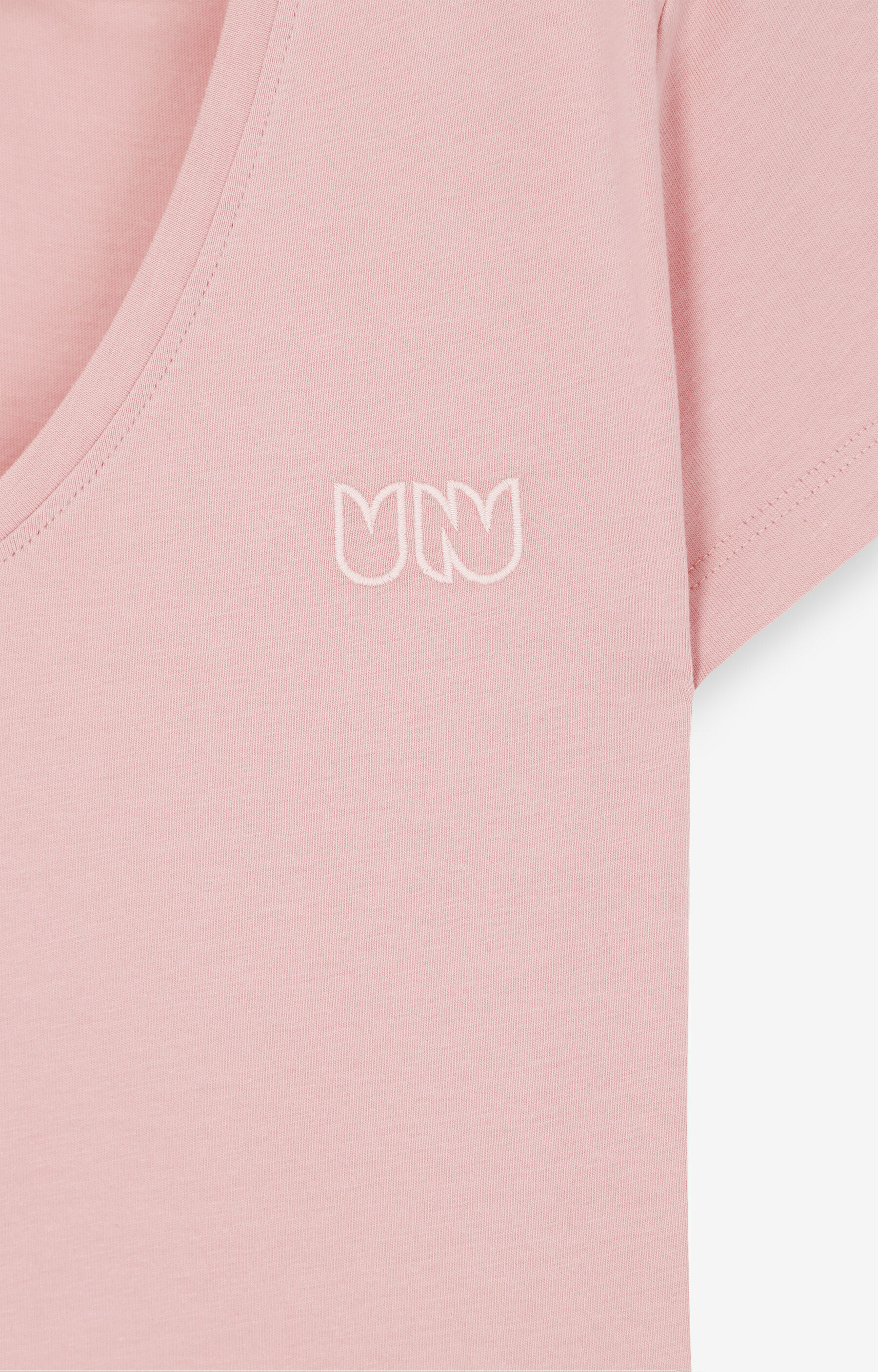 Bawełniany t-shirt typu v-neck - 8