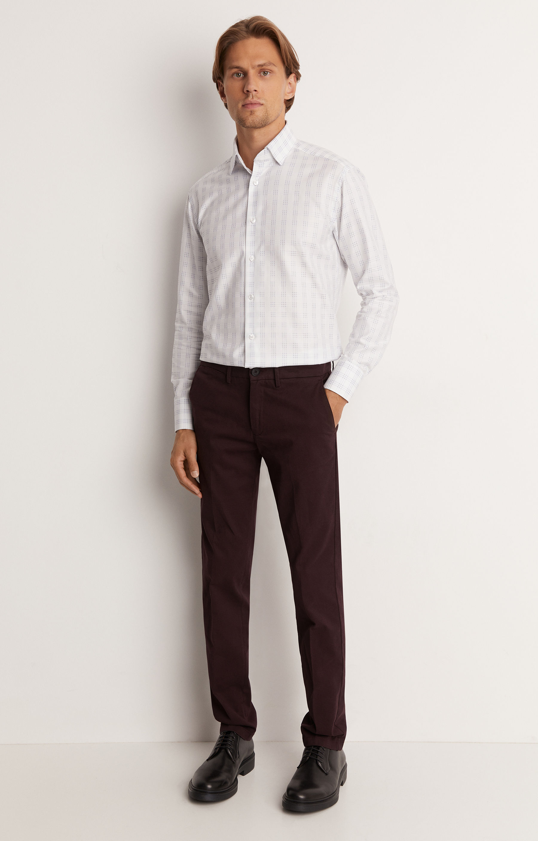 Bawełniane chinosy z drukowanym deseniem