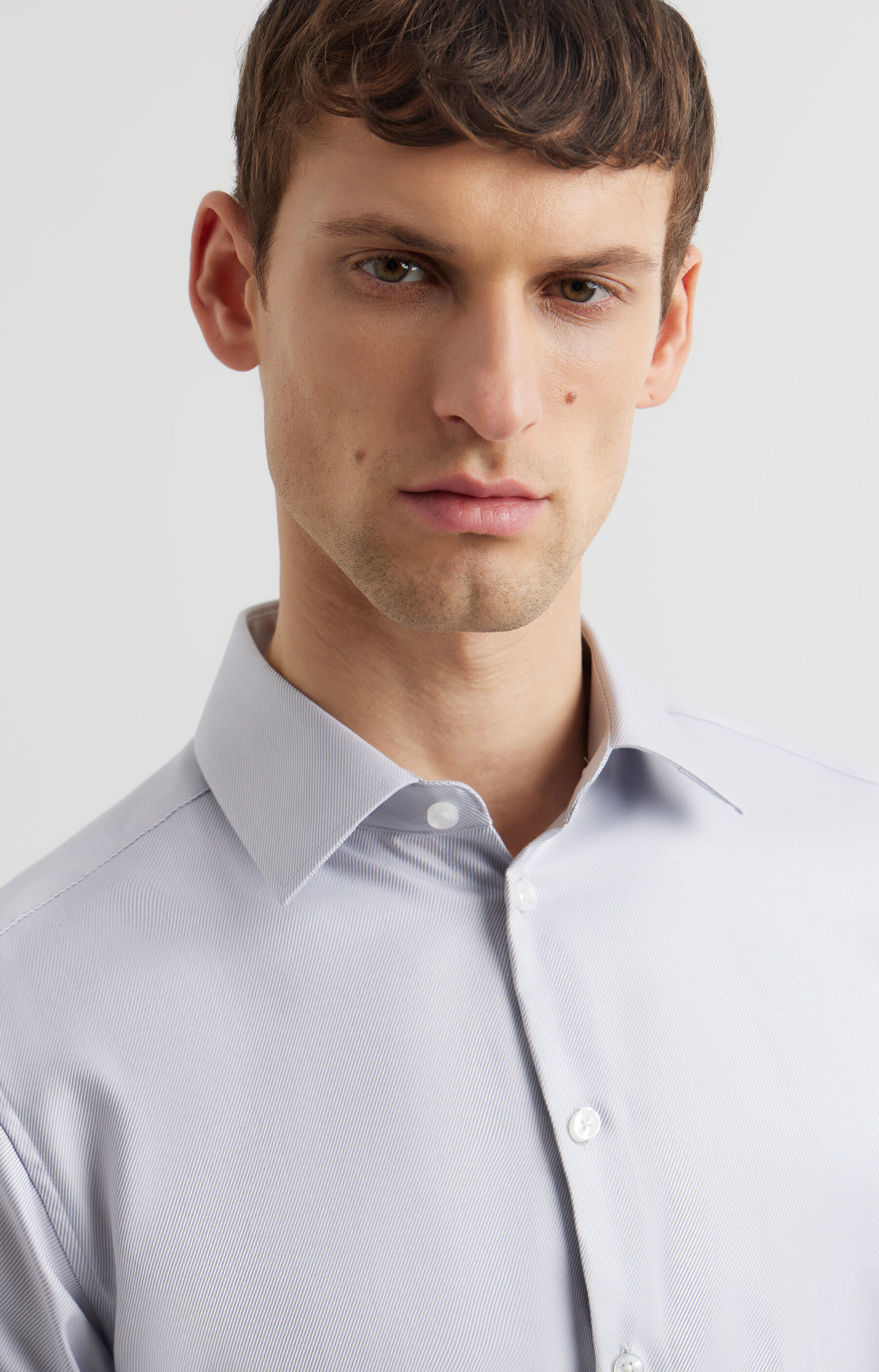 Koszula slim o twillowym splocie - 3