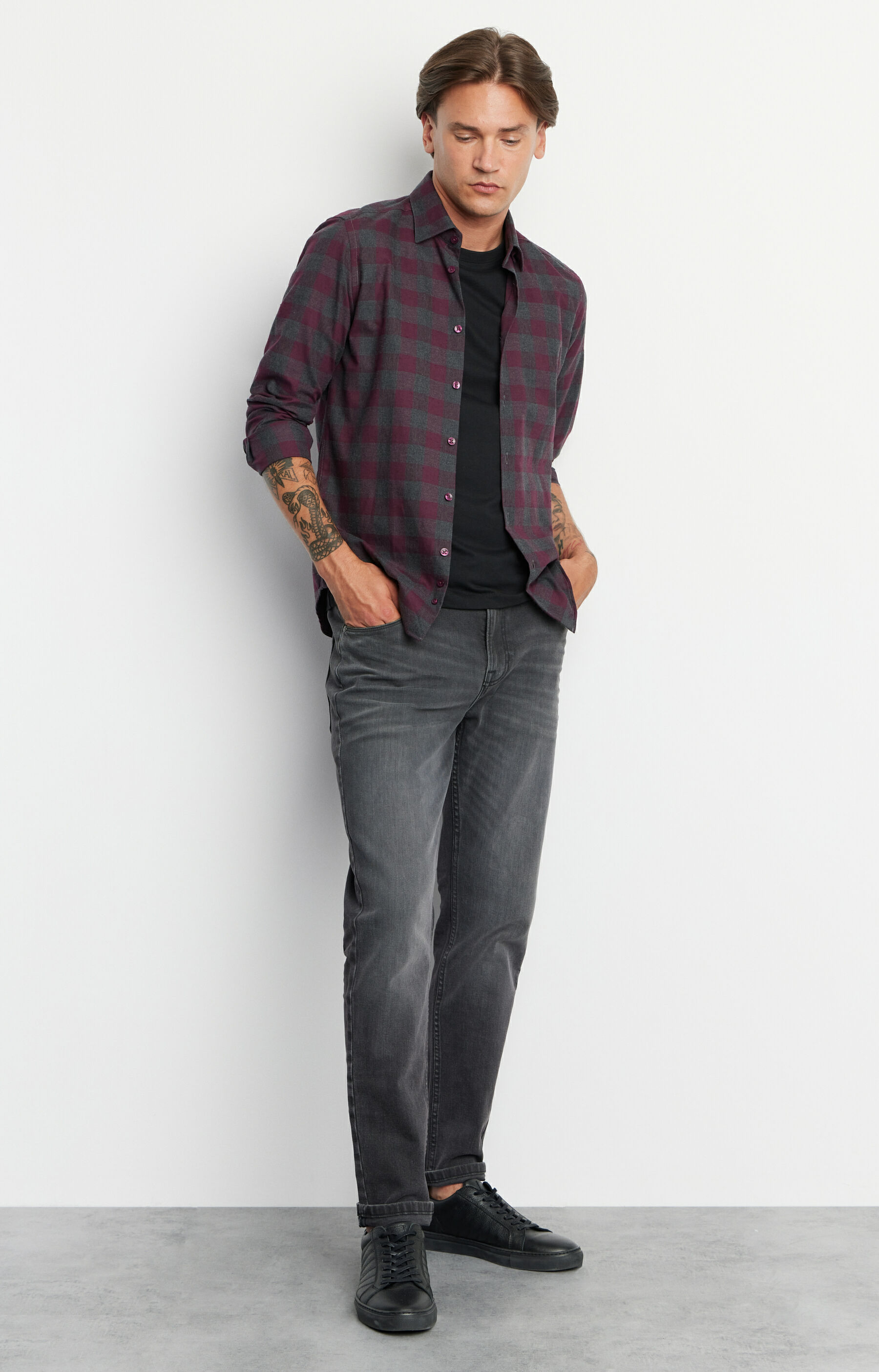Flanelowa koszula super slim - 3