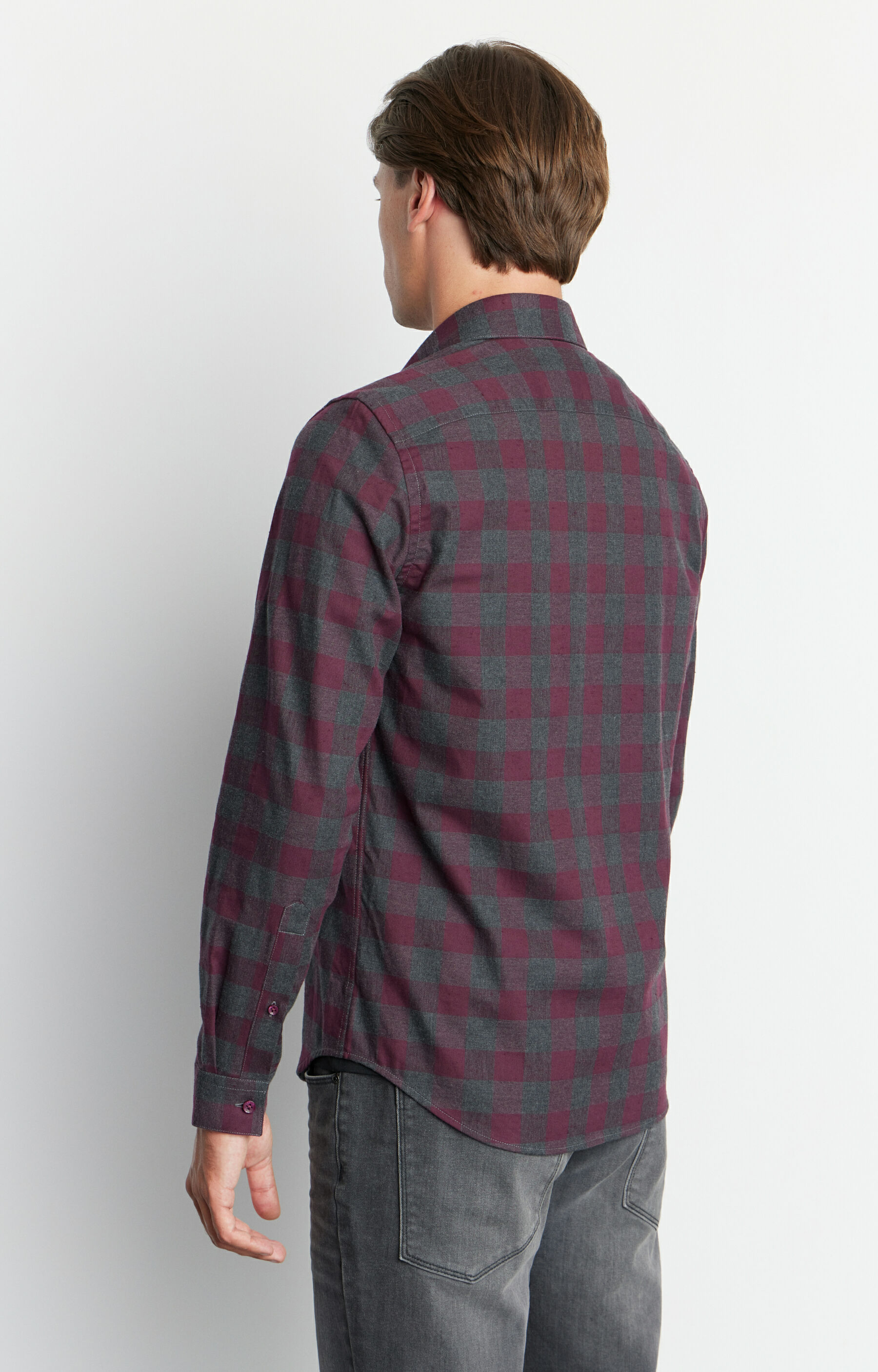 Flanelowa koszula super slim - 4