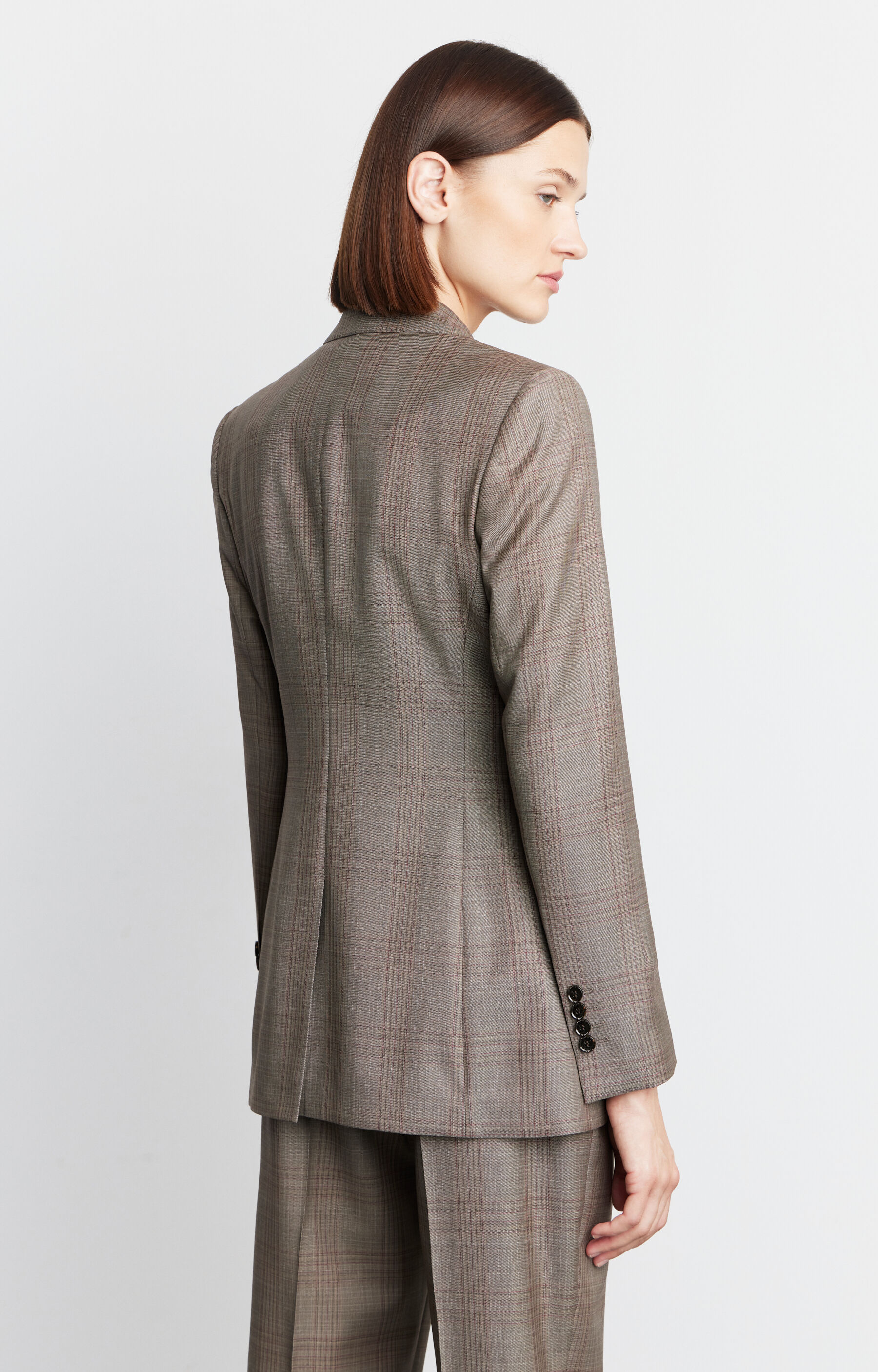 Marynarka slim fit w kratę - 4