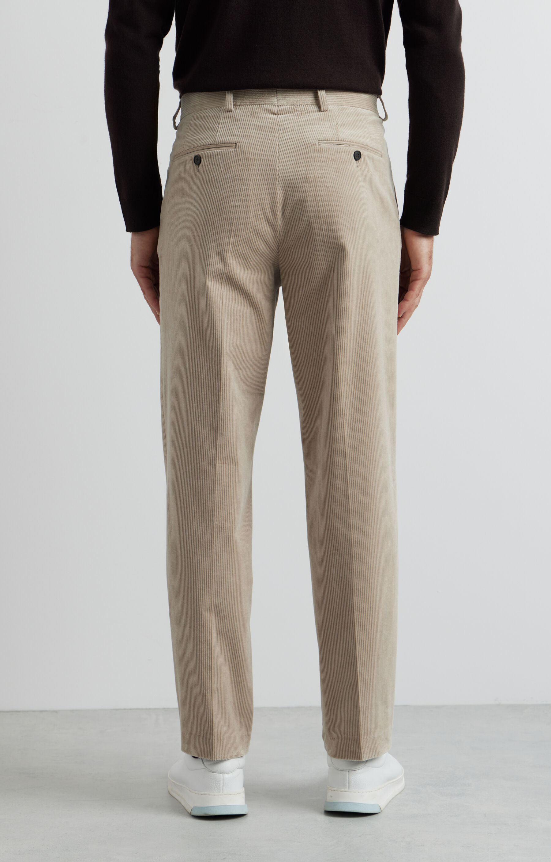 Sztruksowe spodnie slim do garnituru - Mix&Match - 4