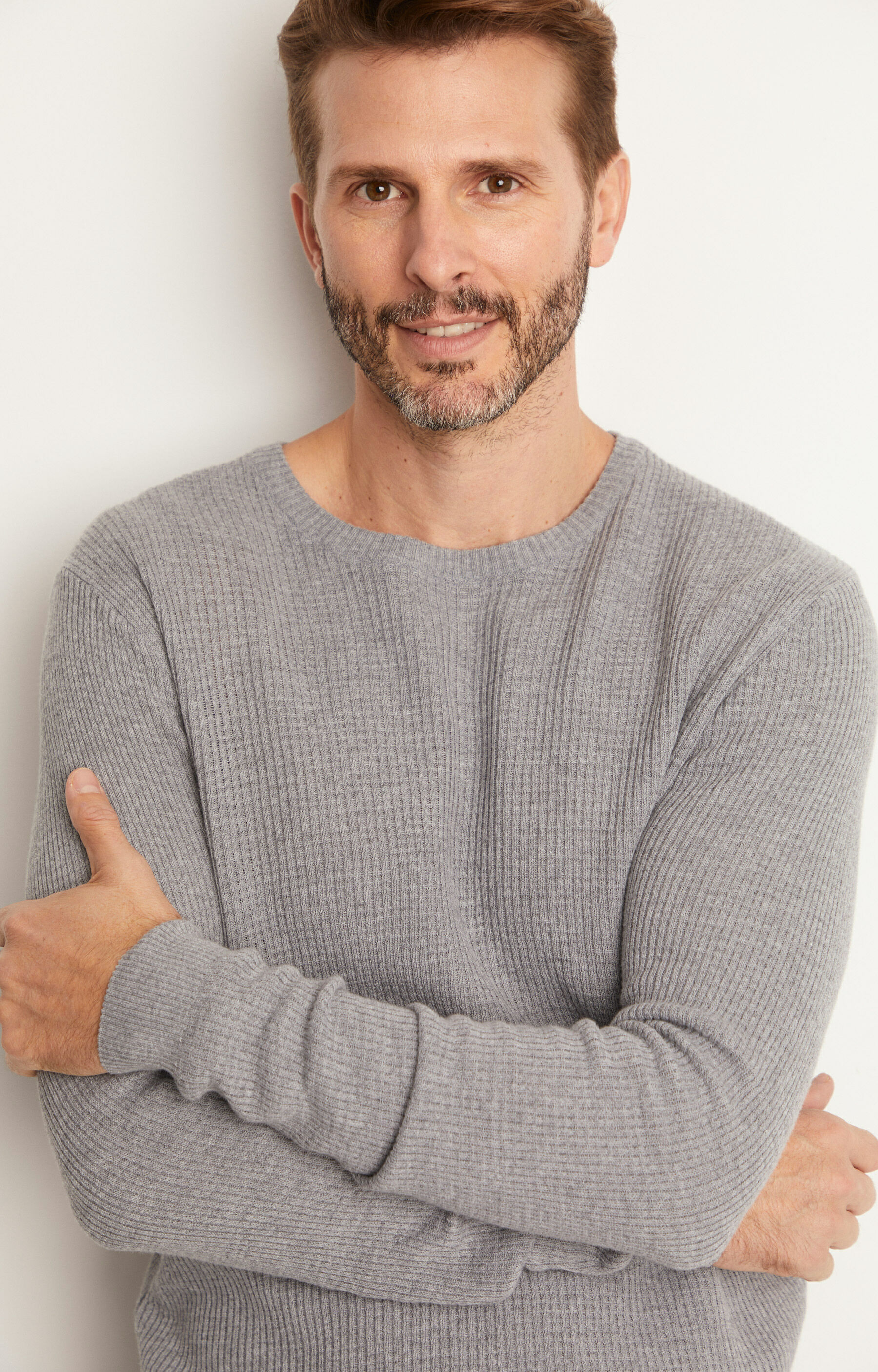 Bawełniany sweter round-neck - 2