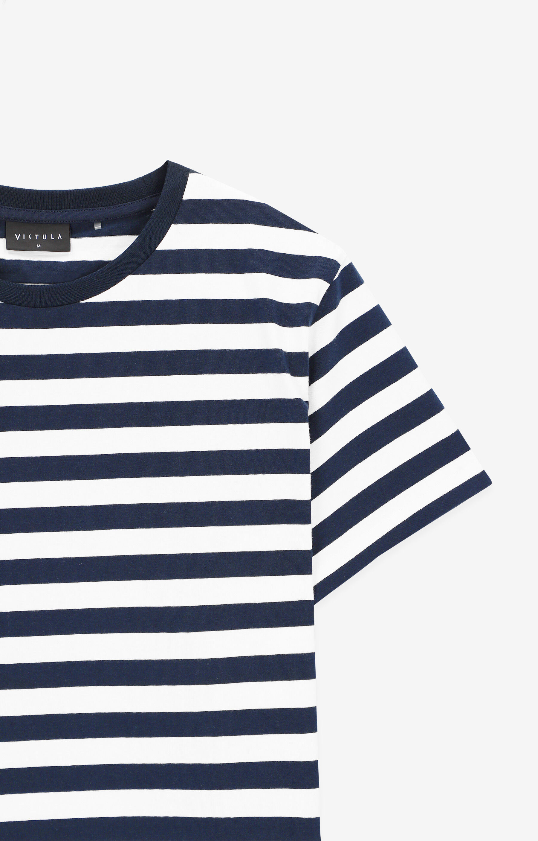 Bawełniany t-shirt w paski - 5