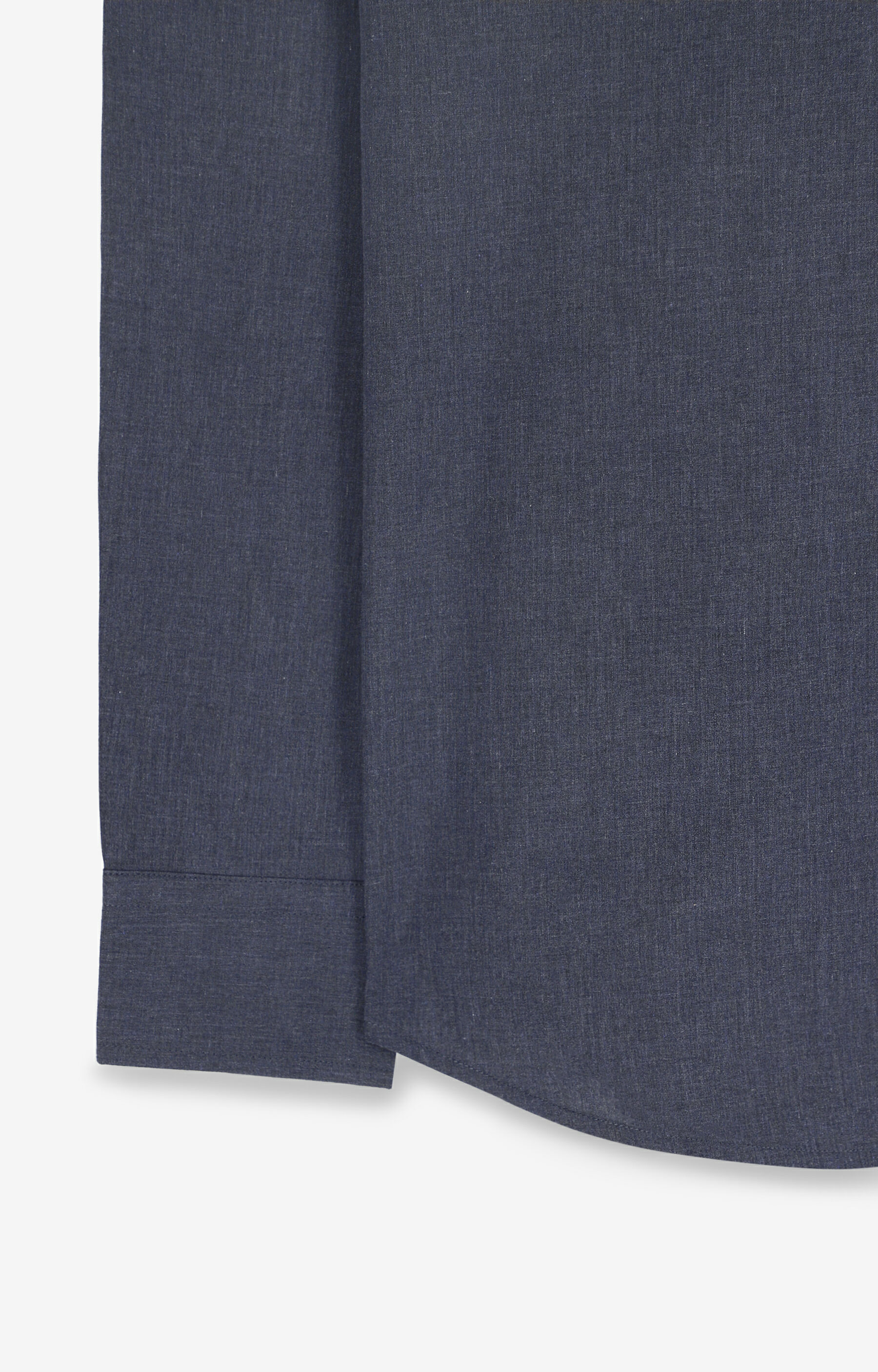 Koszula slim fit z melanżowej tkaniny - 7