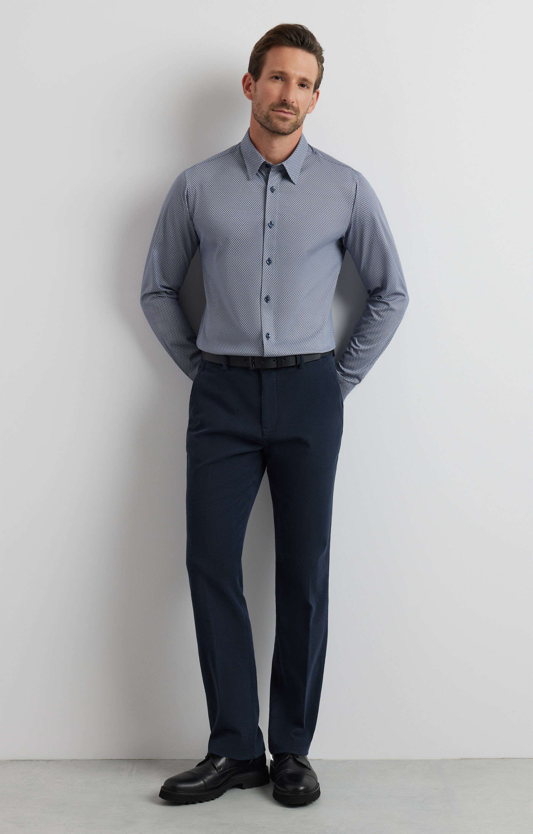 Dzianinowa koszula slim - 5