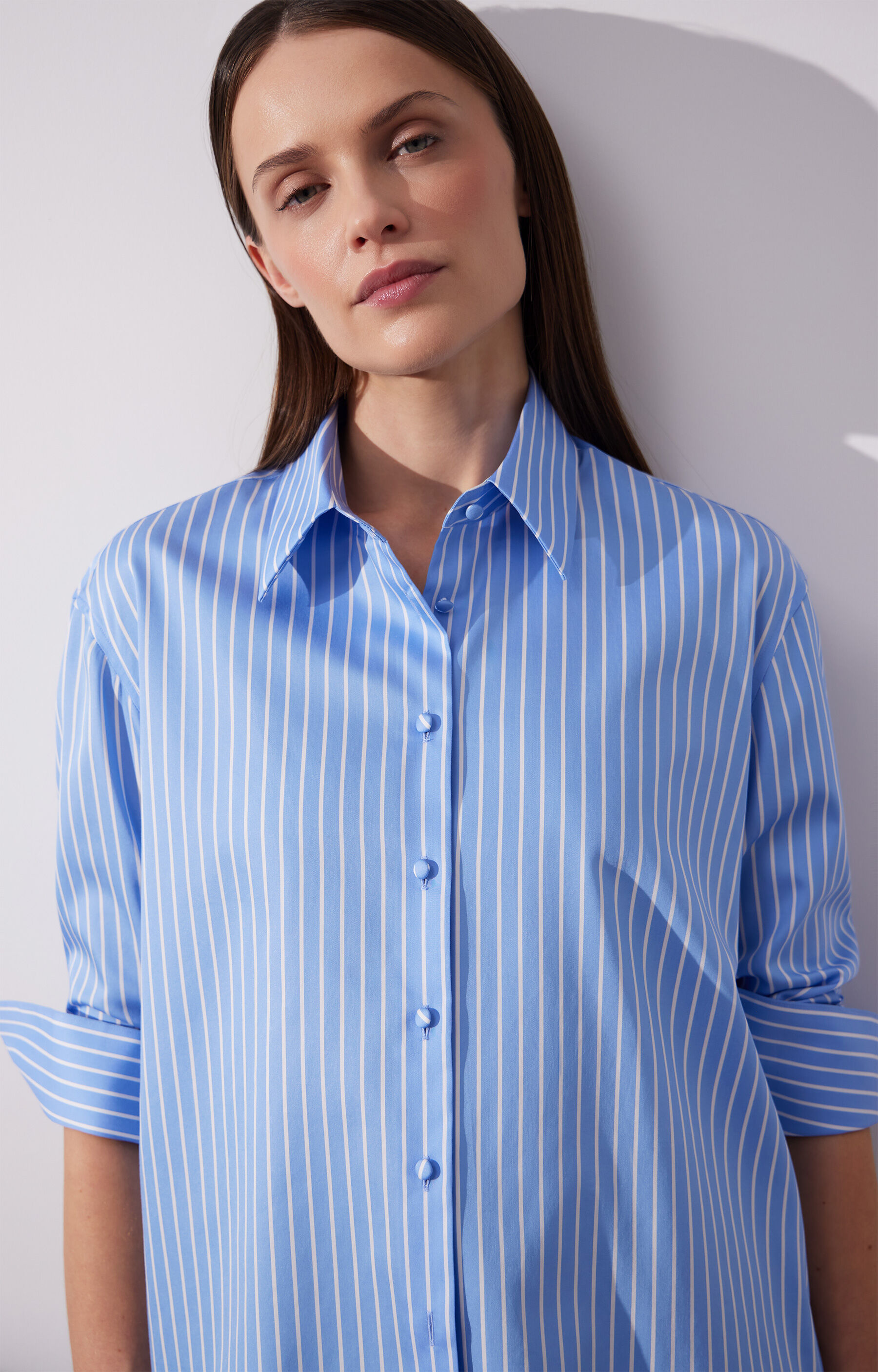 Koszula oversize w paski - 9