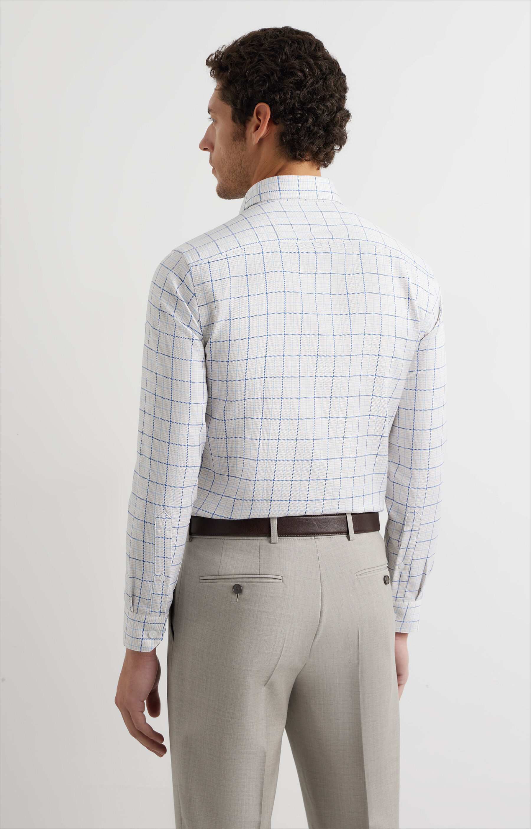 Koszula slim w kratę - 4