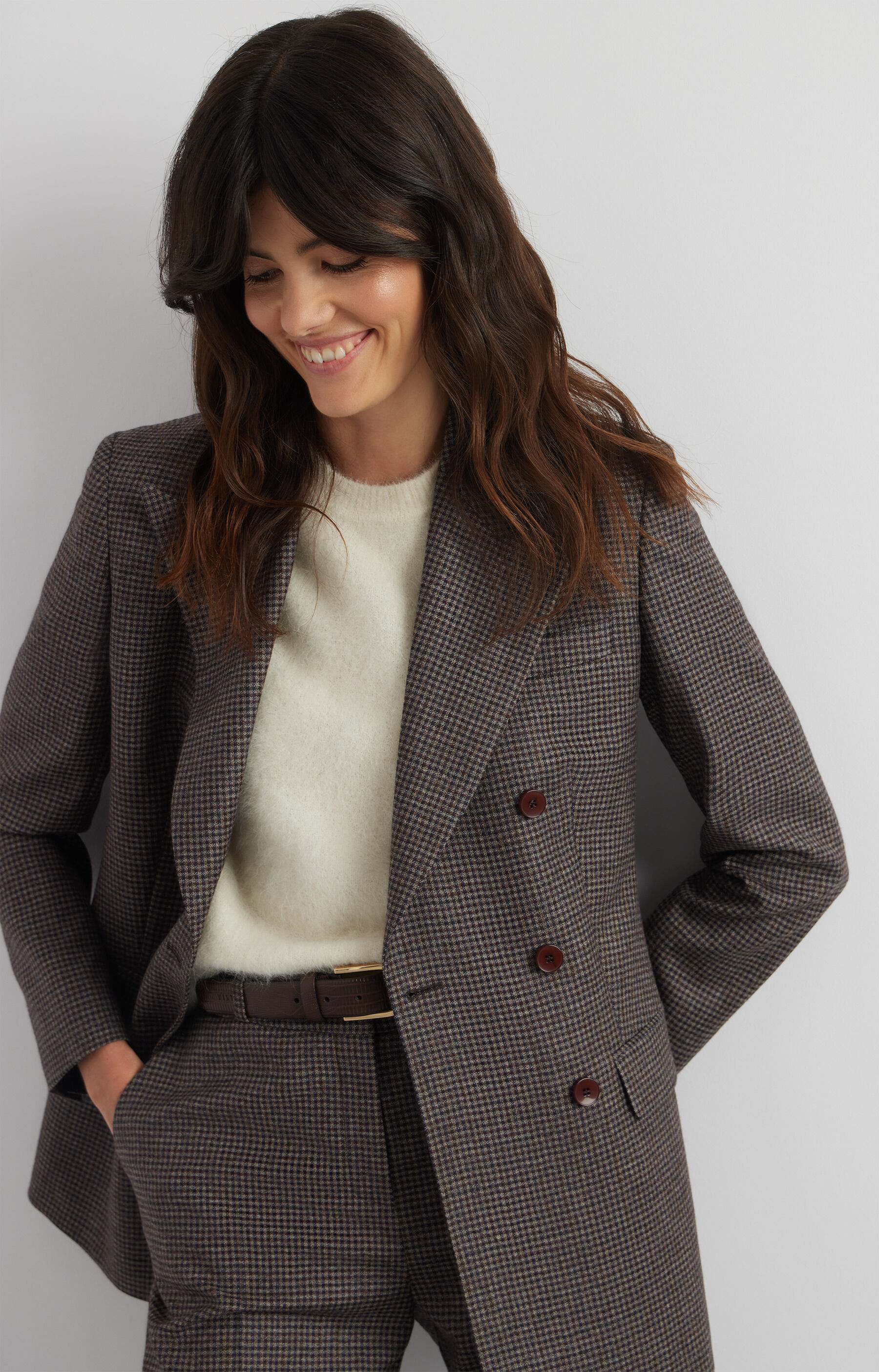 Dwurzędowa marynarka slim do garnituru - Mix&Match