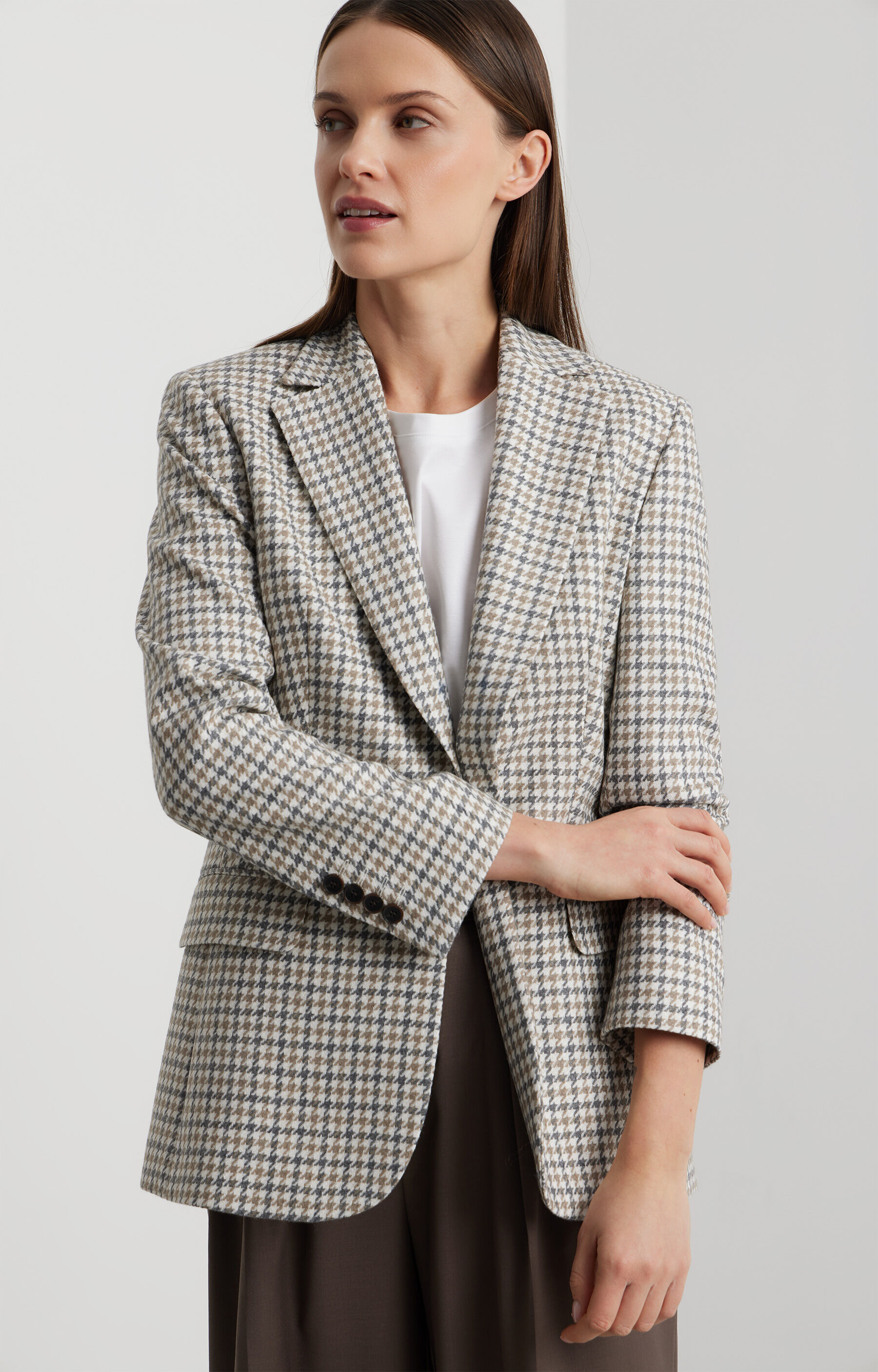 Marynarka slim w kratę - 10