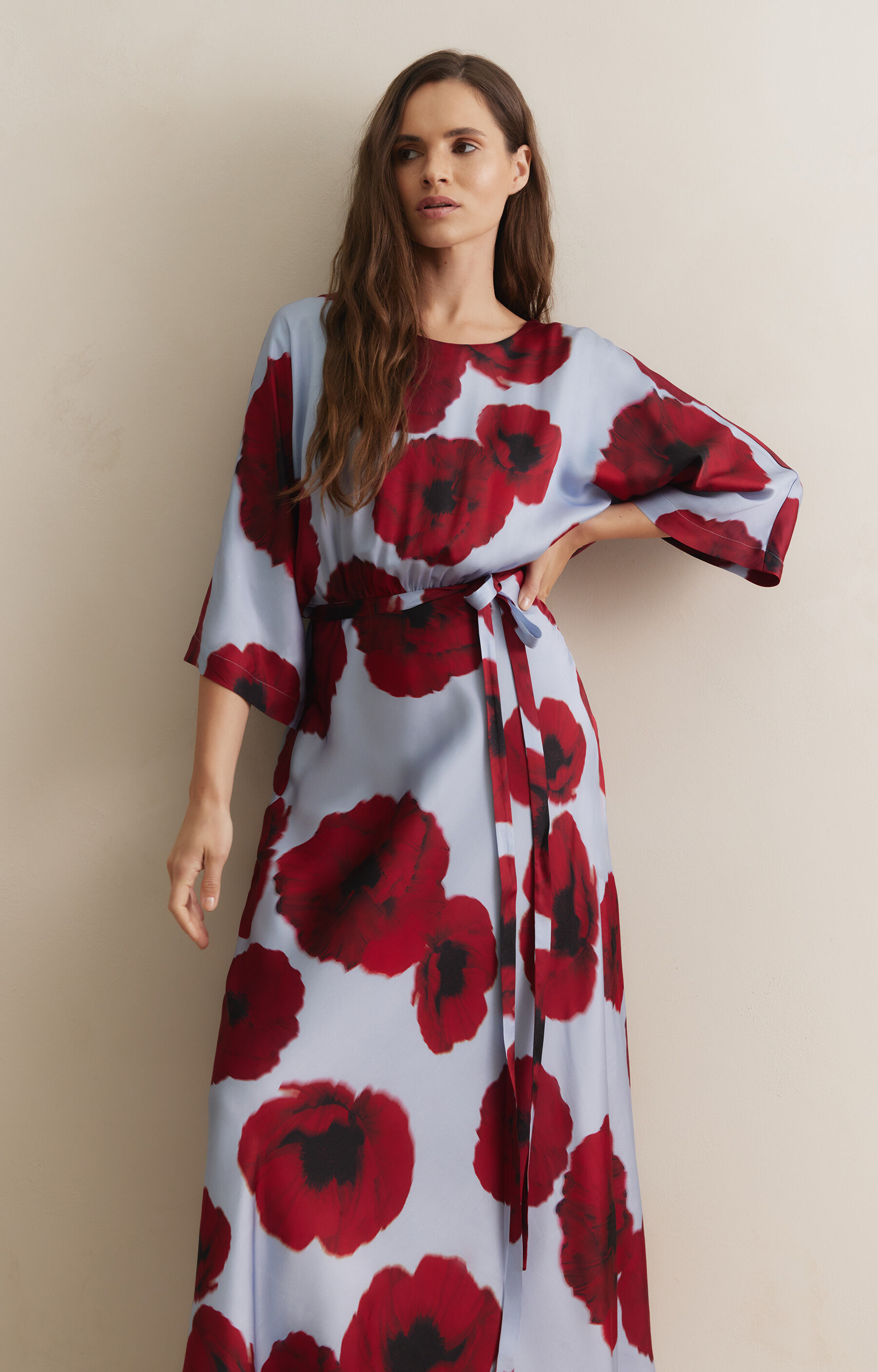 Sukienka w kwiatowy print