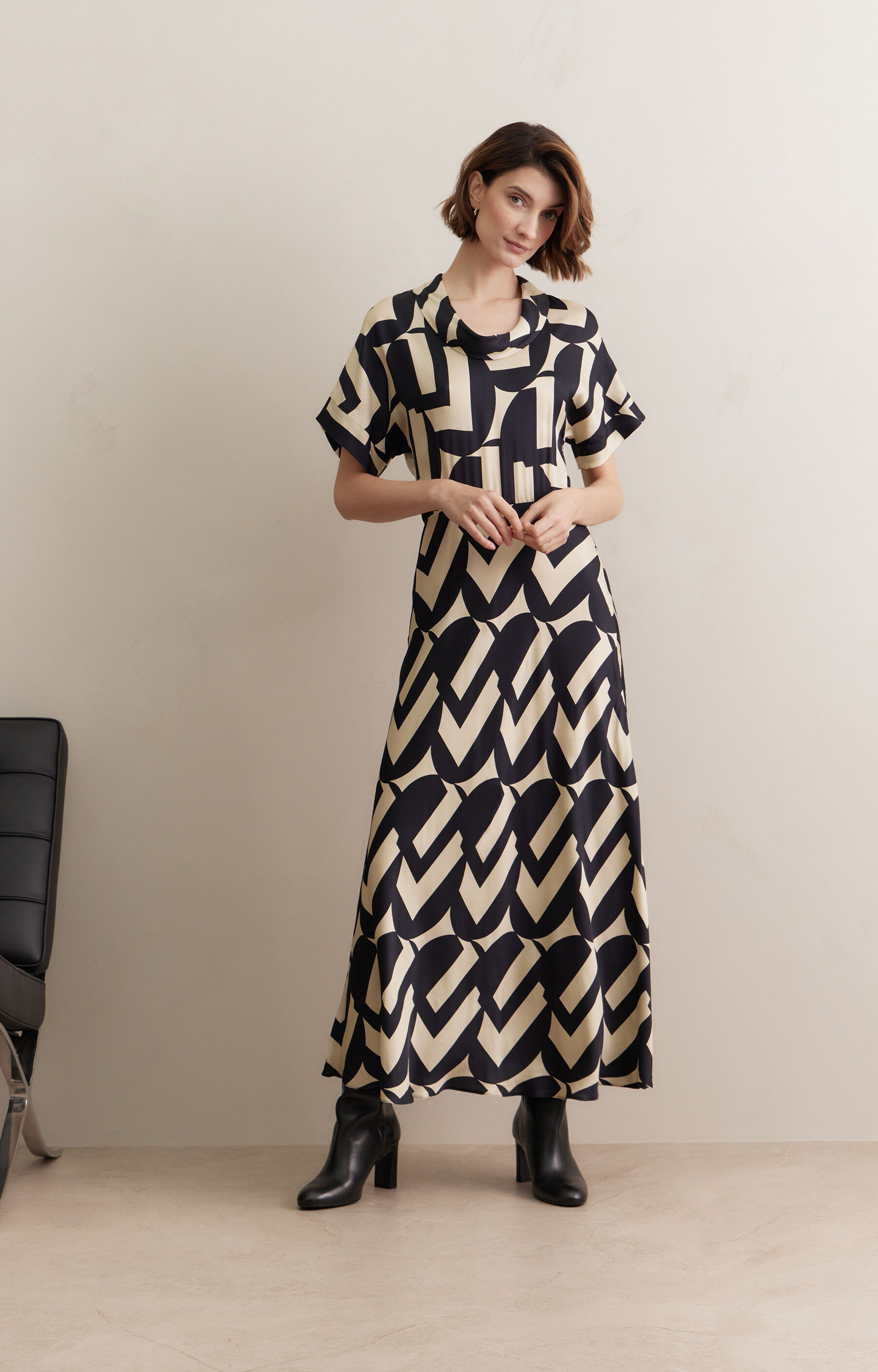 Sukienka midi w print - 6