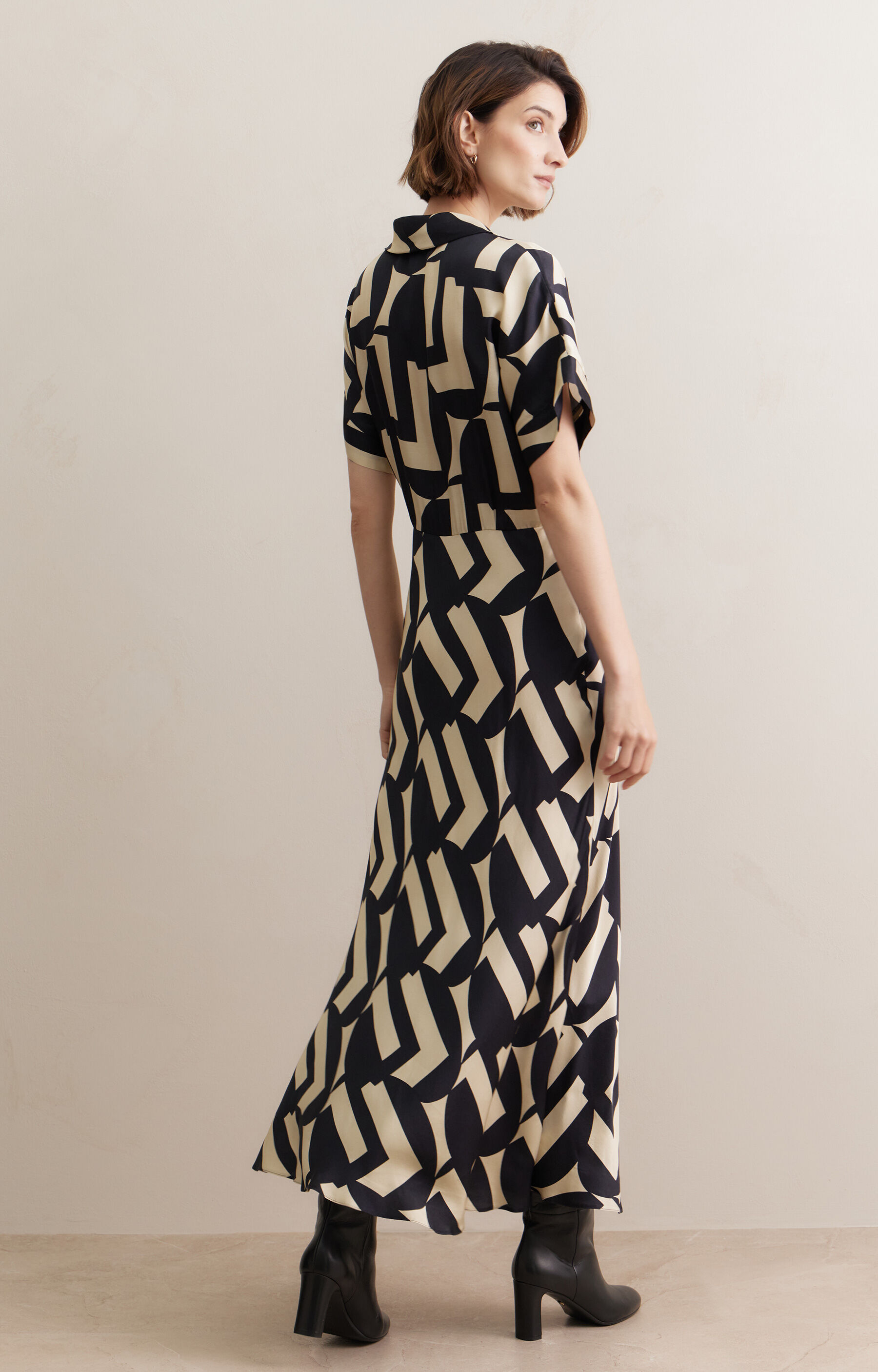 Sukienka midi w print - 3