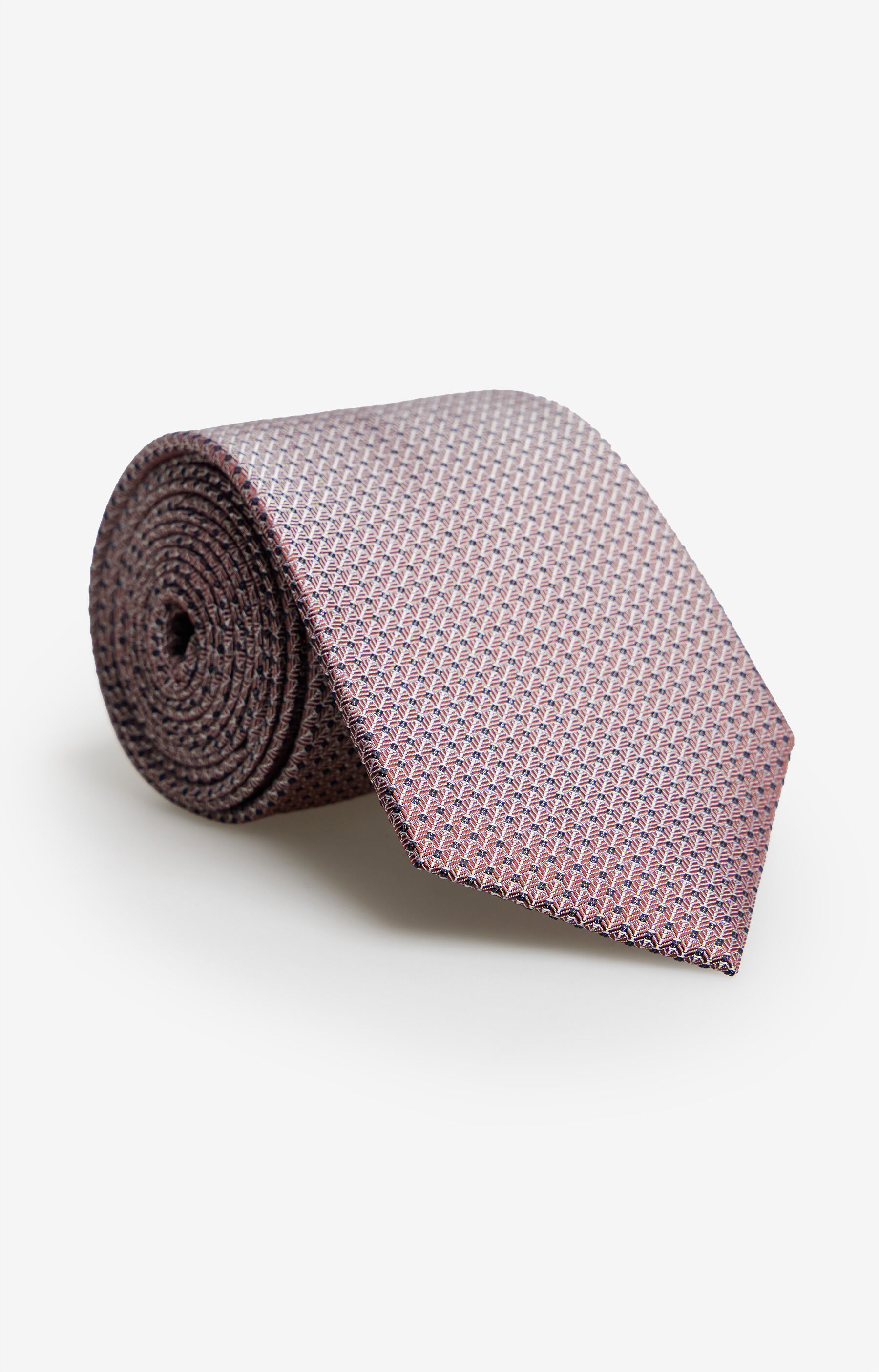 Jedwabny krawat w mikrowzór