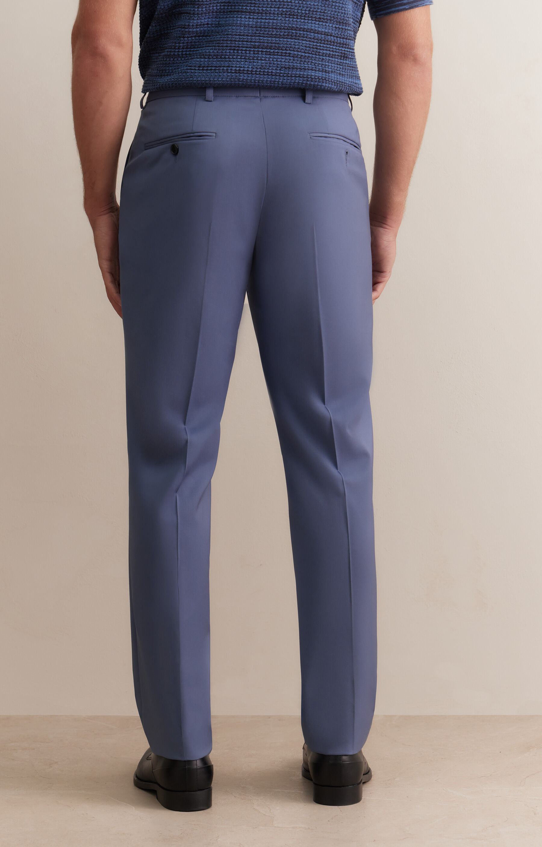 Niebieski garnitur super slim - 7