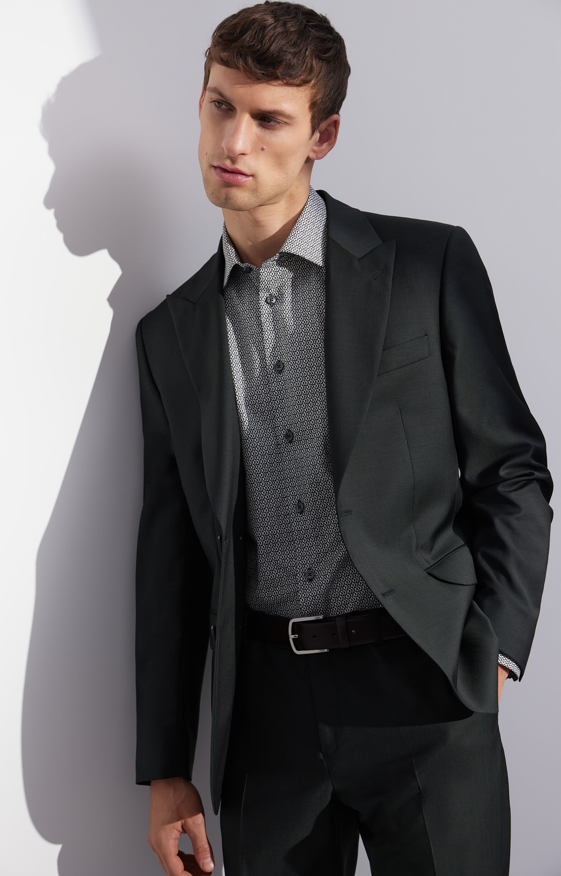 Koszula slim w print - 9