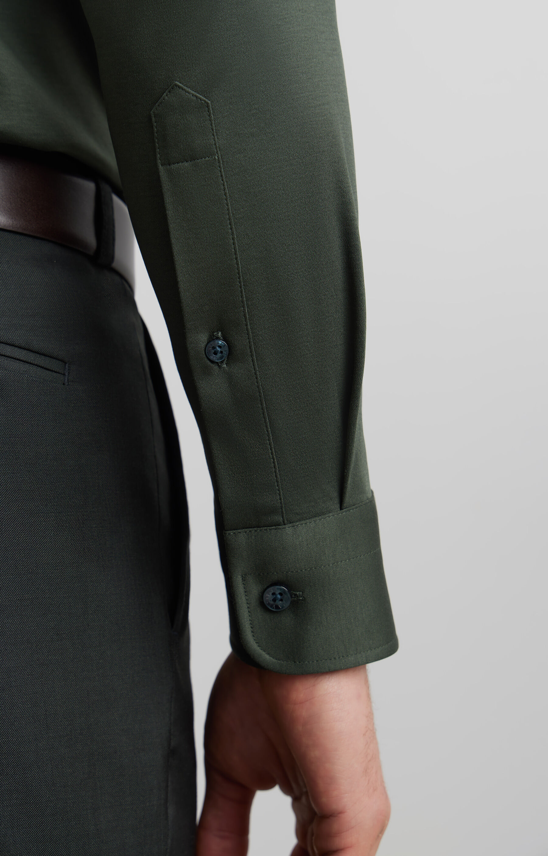 Zielona koszula długi rękaw VISTULA - 6