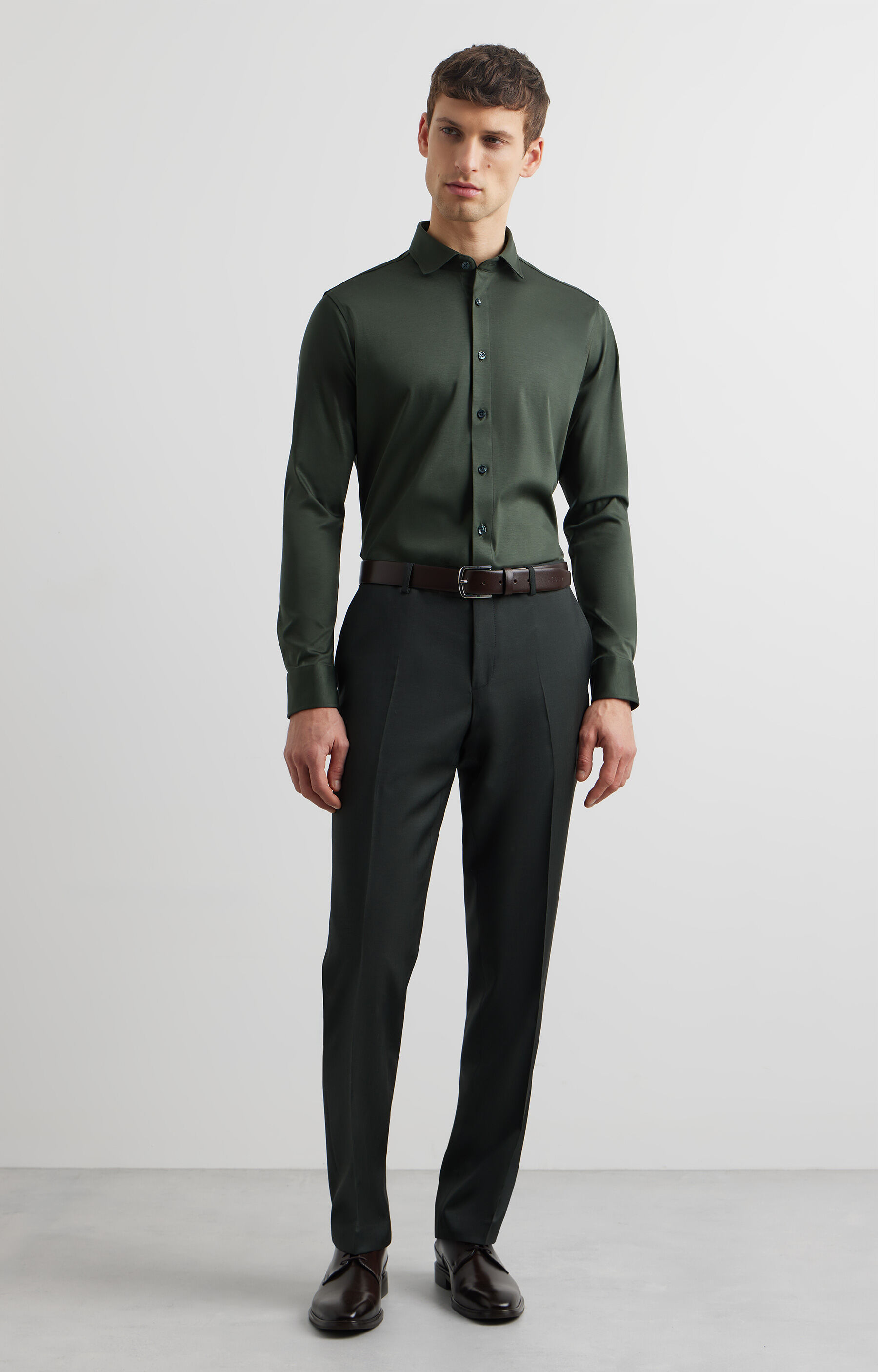 Zielona koszula długi rękaw VISTULA - 5