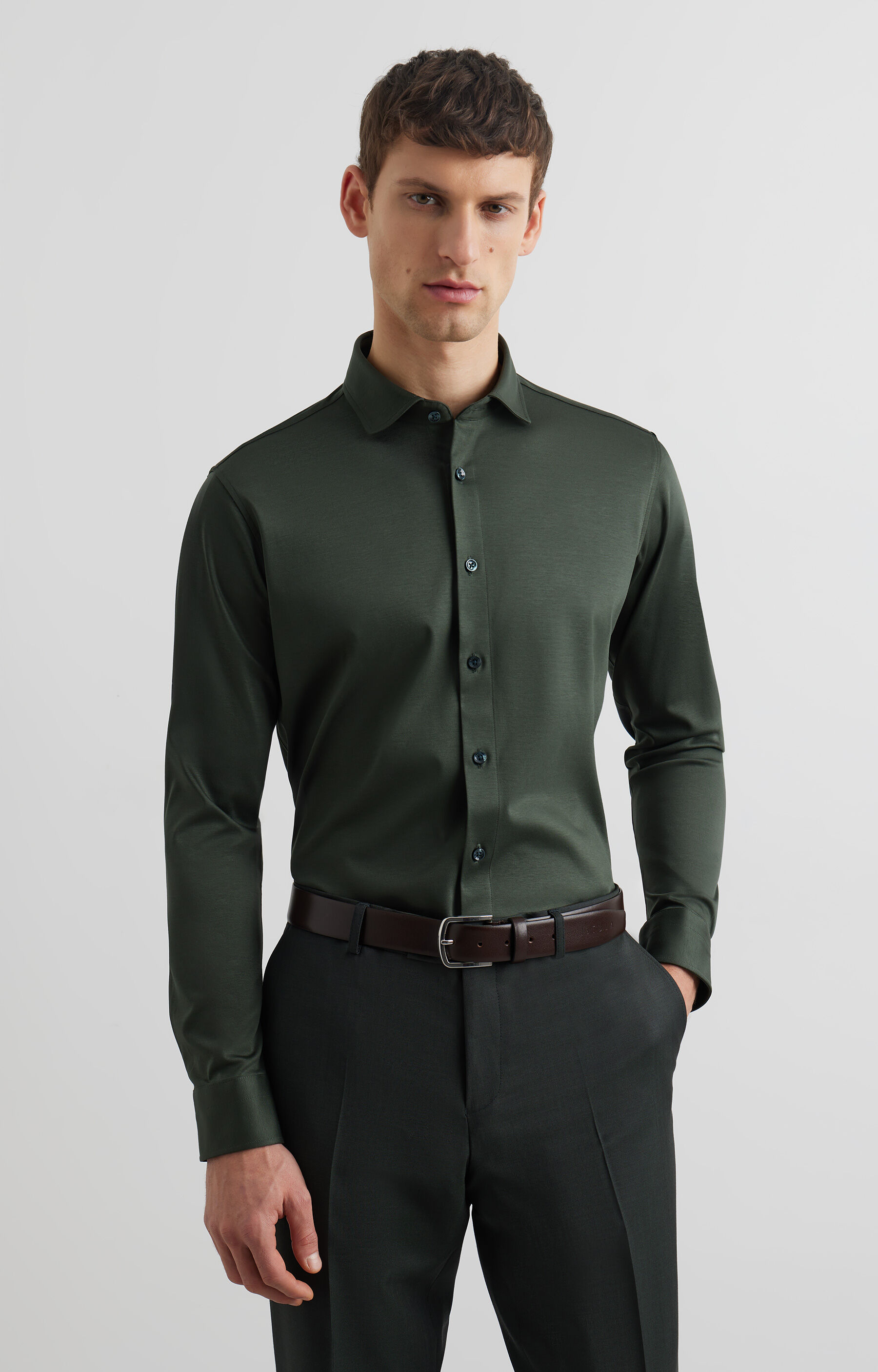 Zielona koszula długi rękaw VISTULA