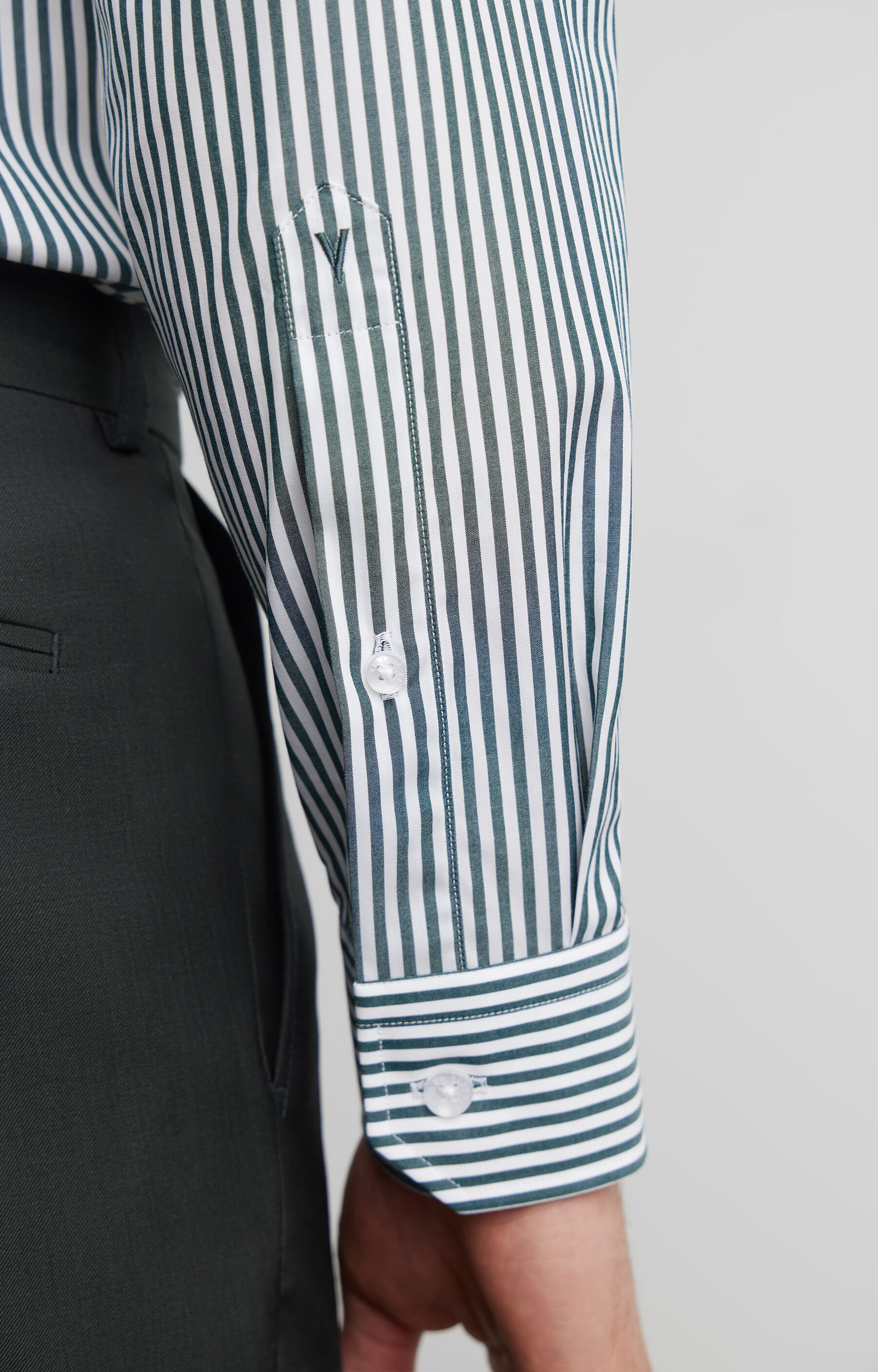 Zielona koszula długi rękaw VISTULA - 6