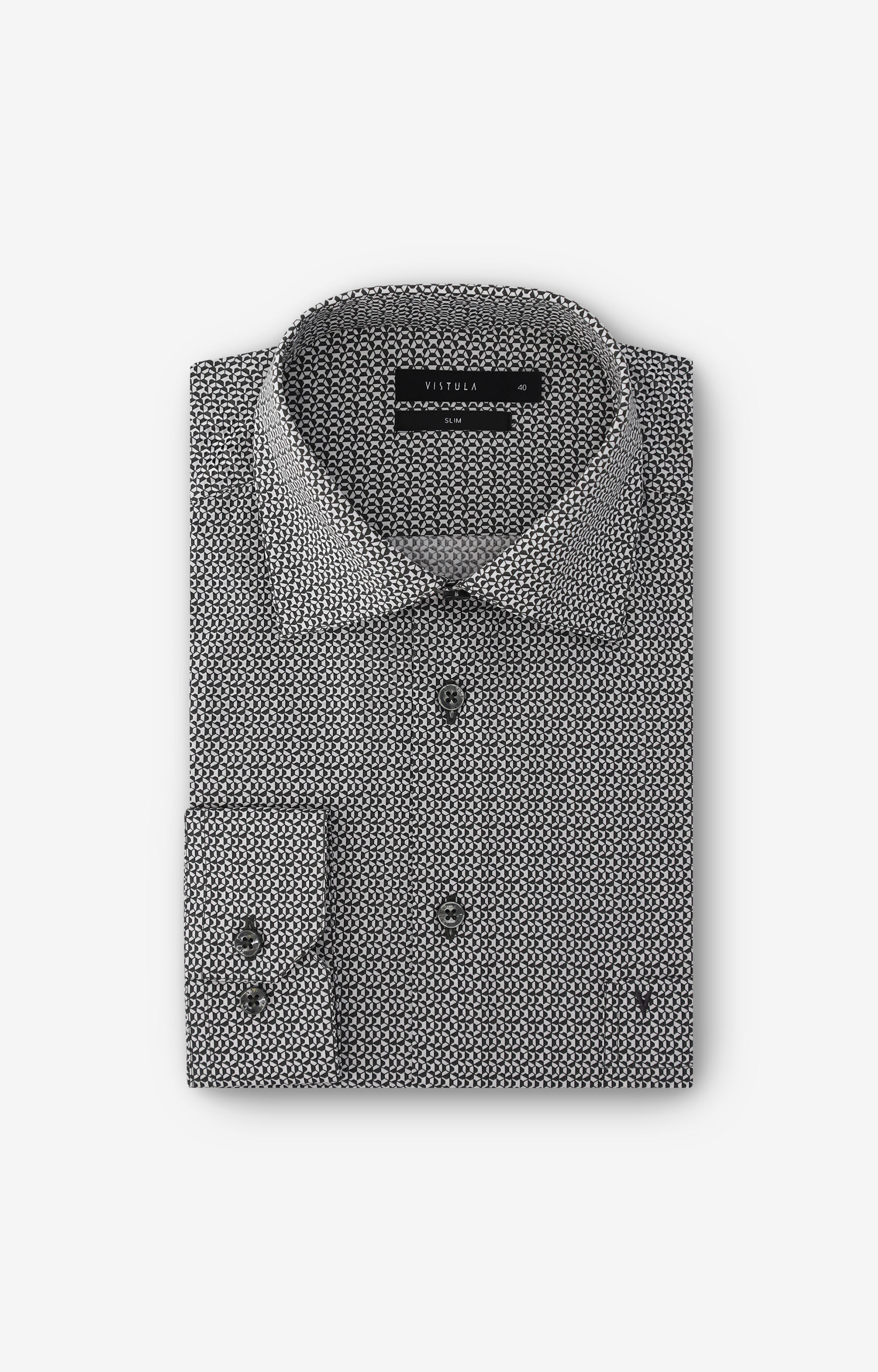 Koszula slim w print - 2