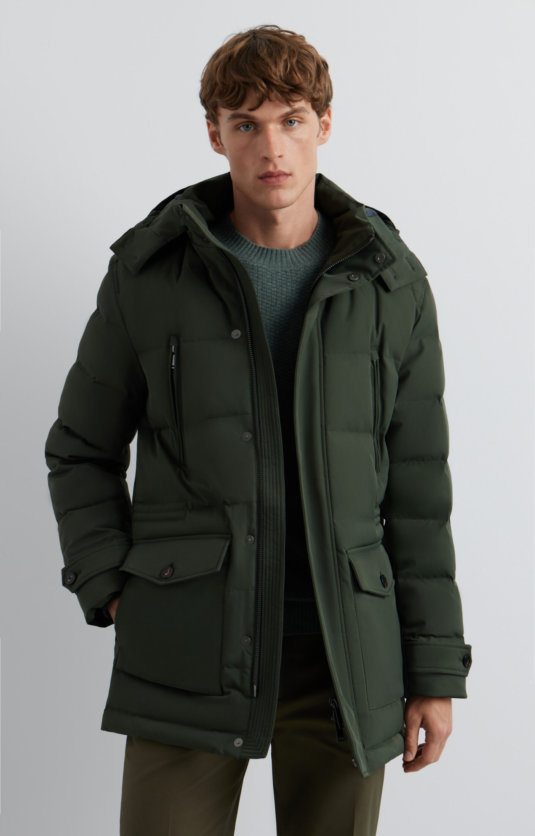 Puchowa parka