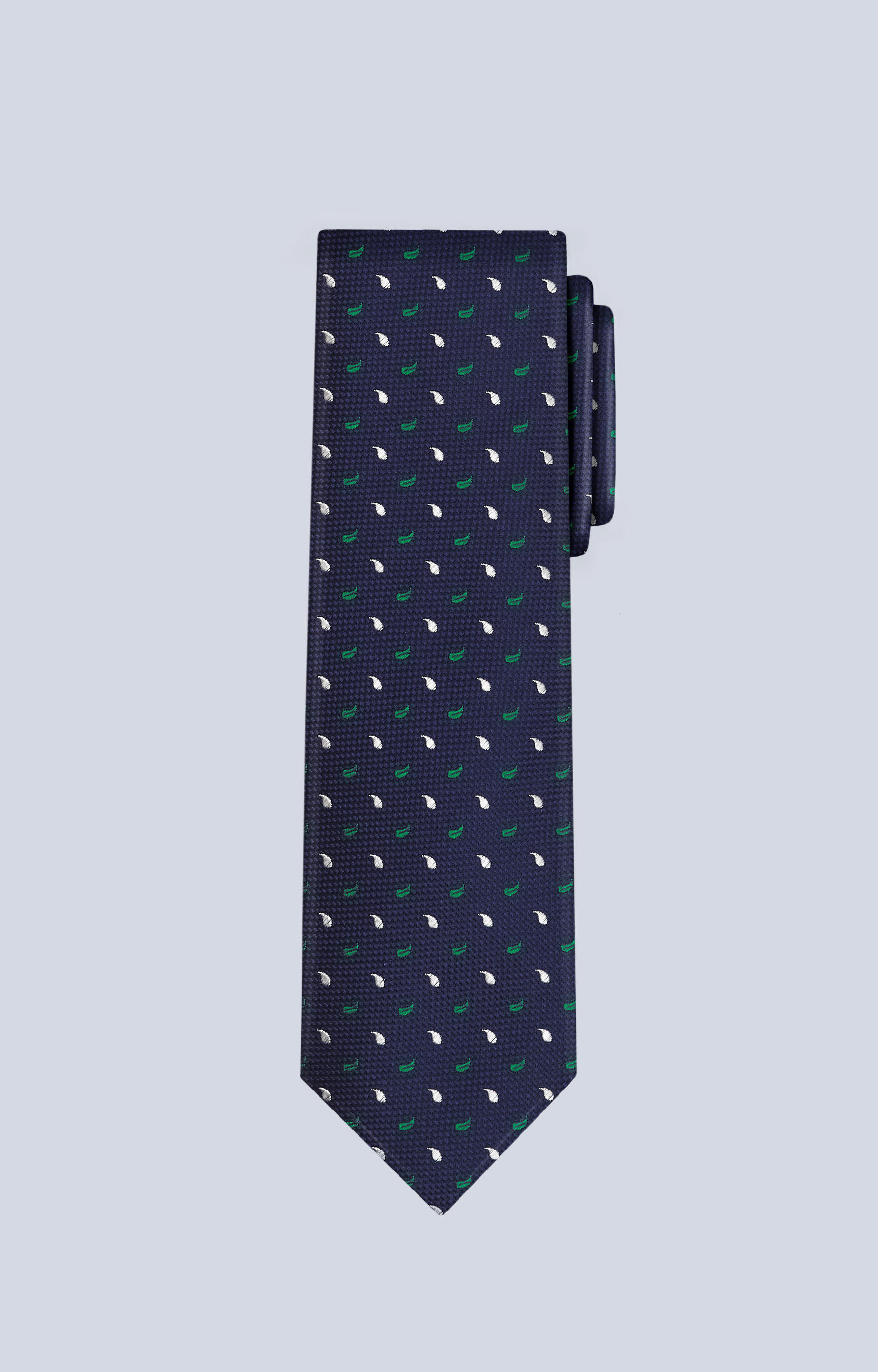 Jedwabny krawat w mikrowzór