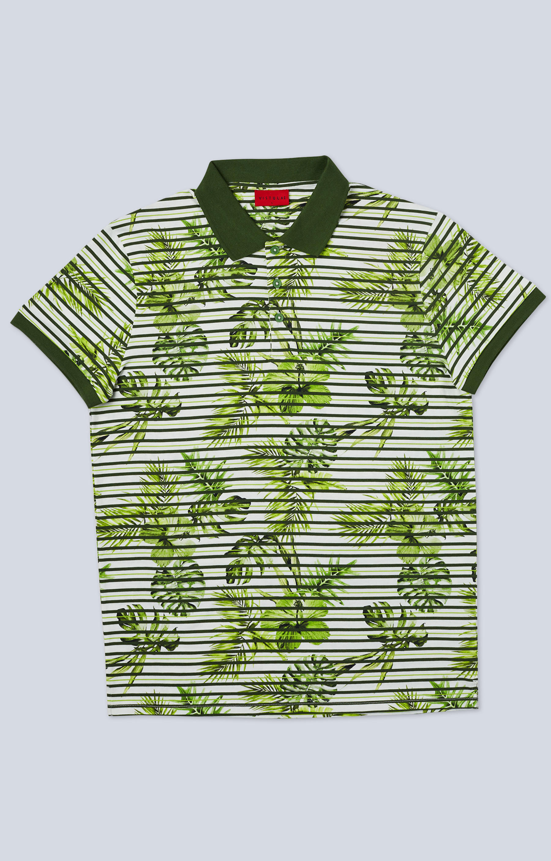 Polo z nadrukiem w kwiaty - 3