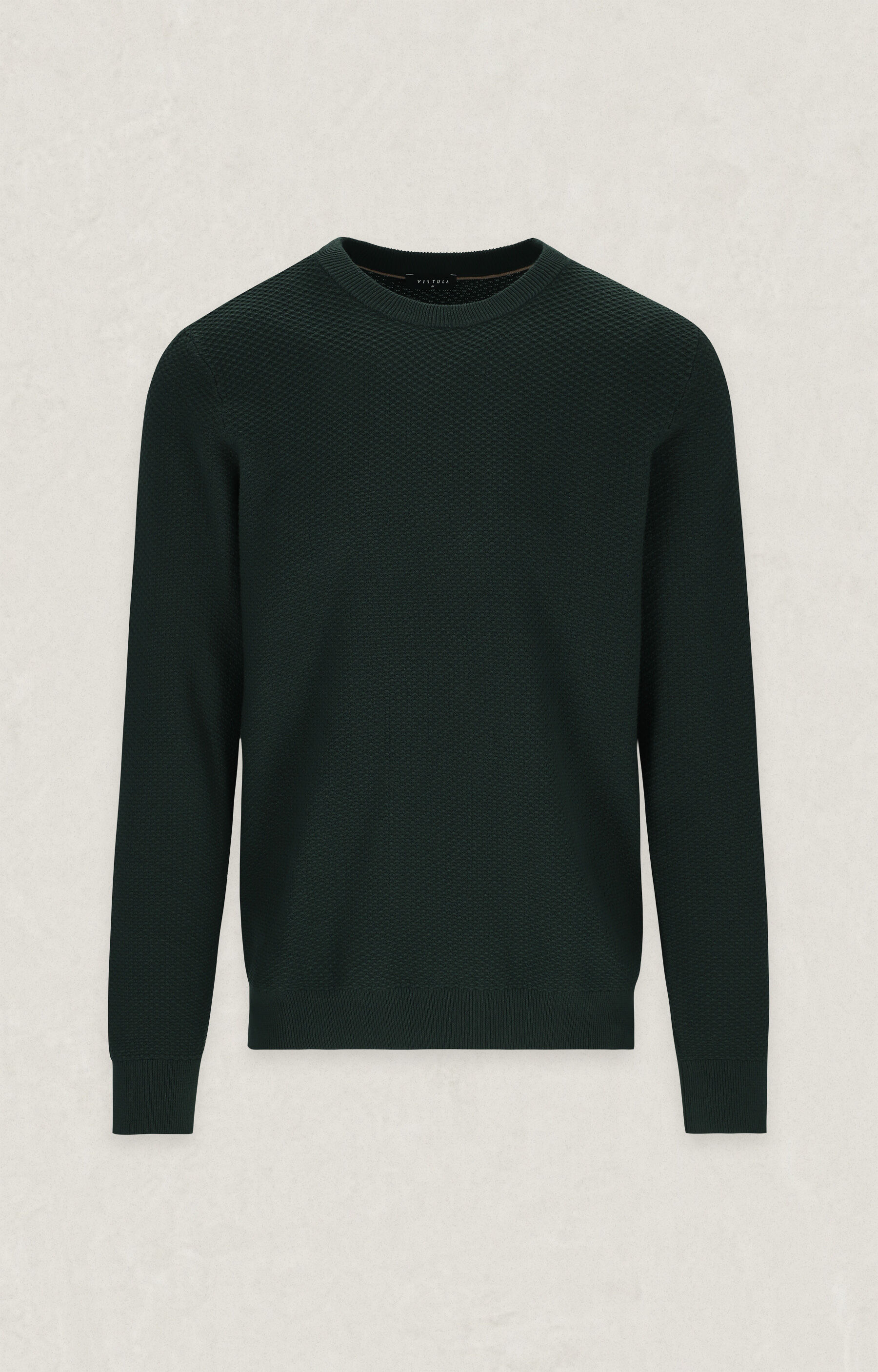 Strukturalny sweter round neck - 3