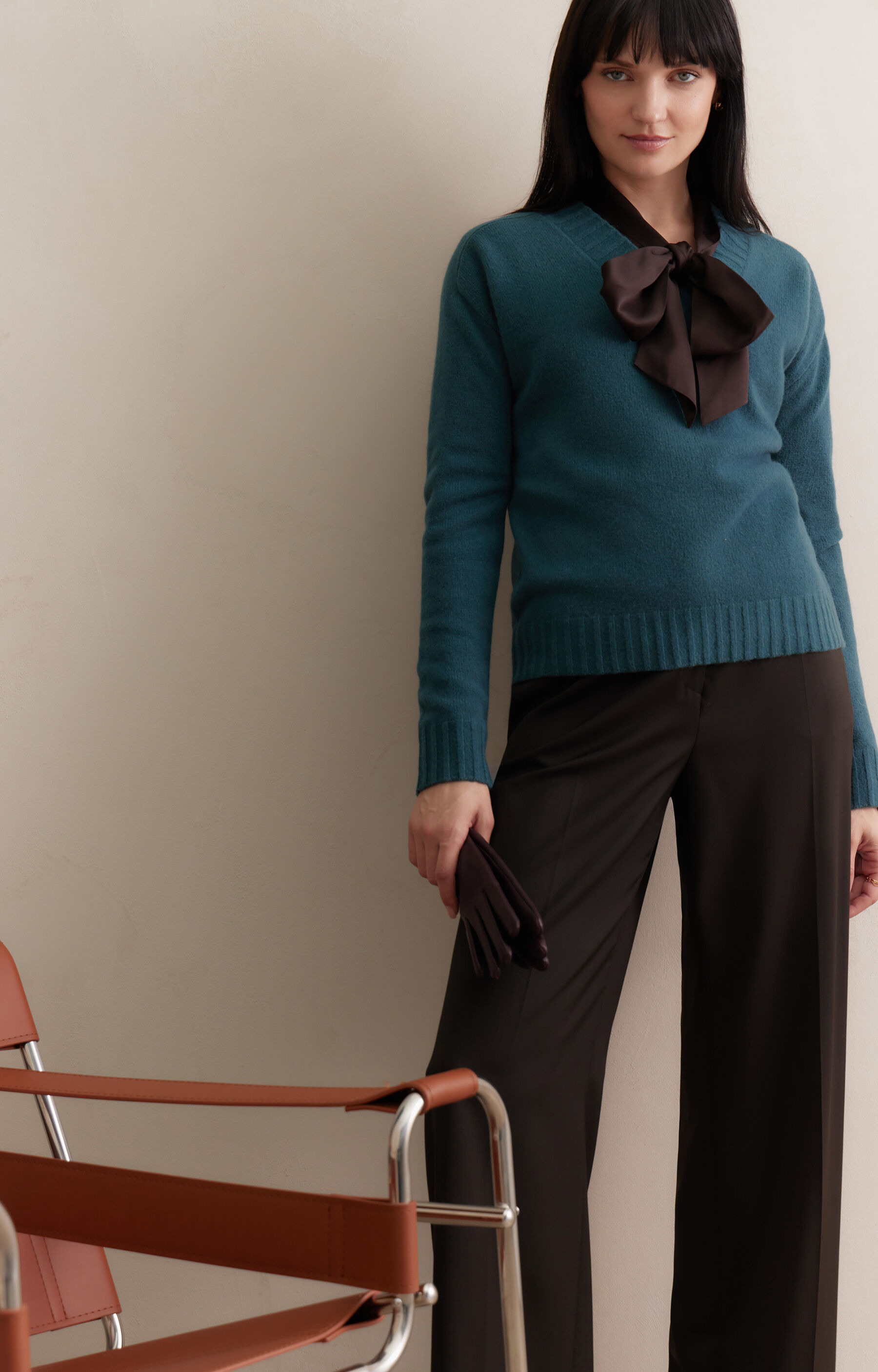 Sweter v-neck - 7