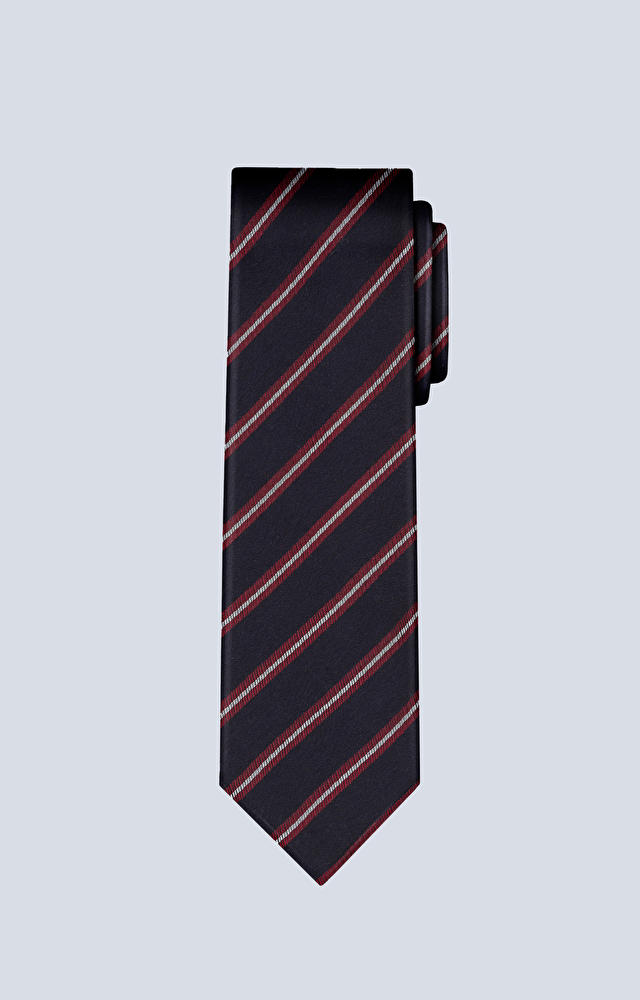 Jedwabny krawat z dodatkiem wełny
