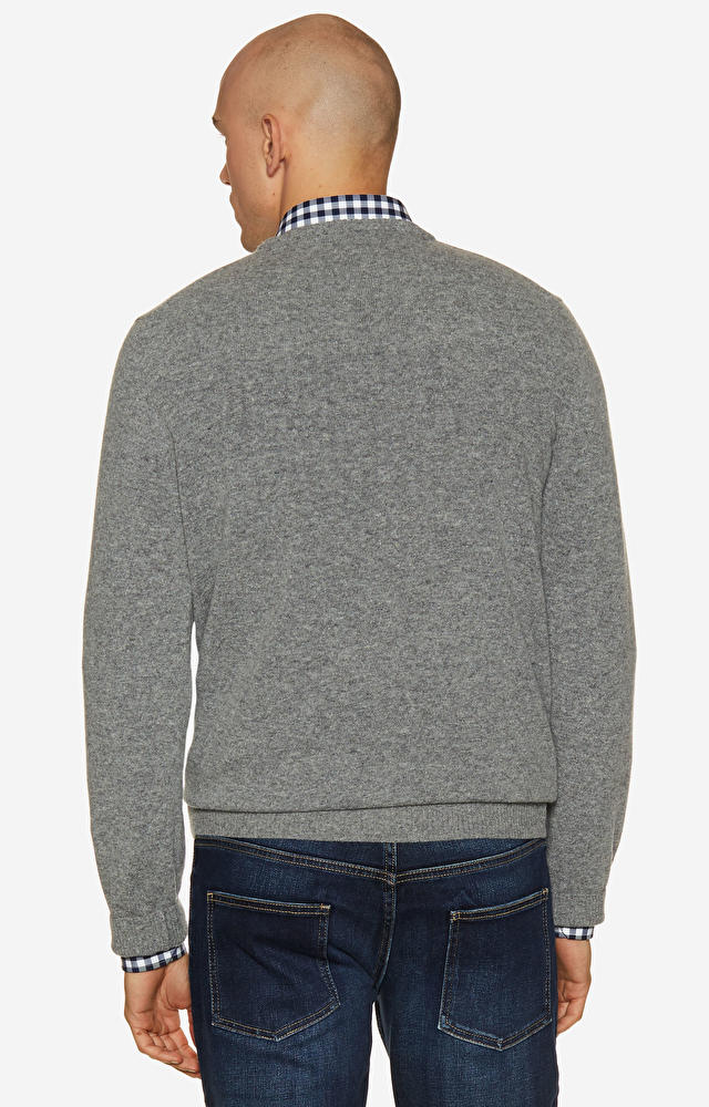 Lekki, wełniany sweter typu round-neck - 2